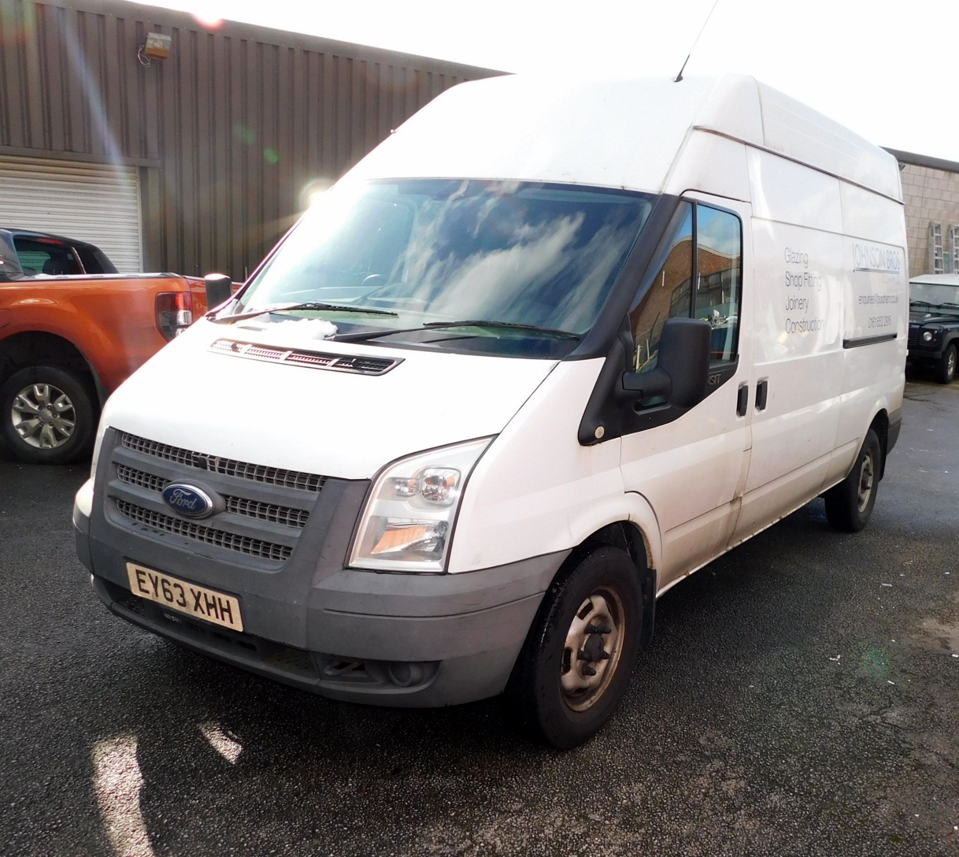 FORD TRANSIT 350 LWB FWD High Roof Van TDCi 125ps, Registration EY63 XHH, First Registered 30th - Image 3 of 10