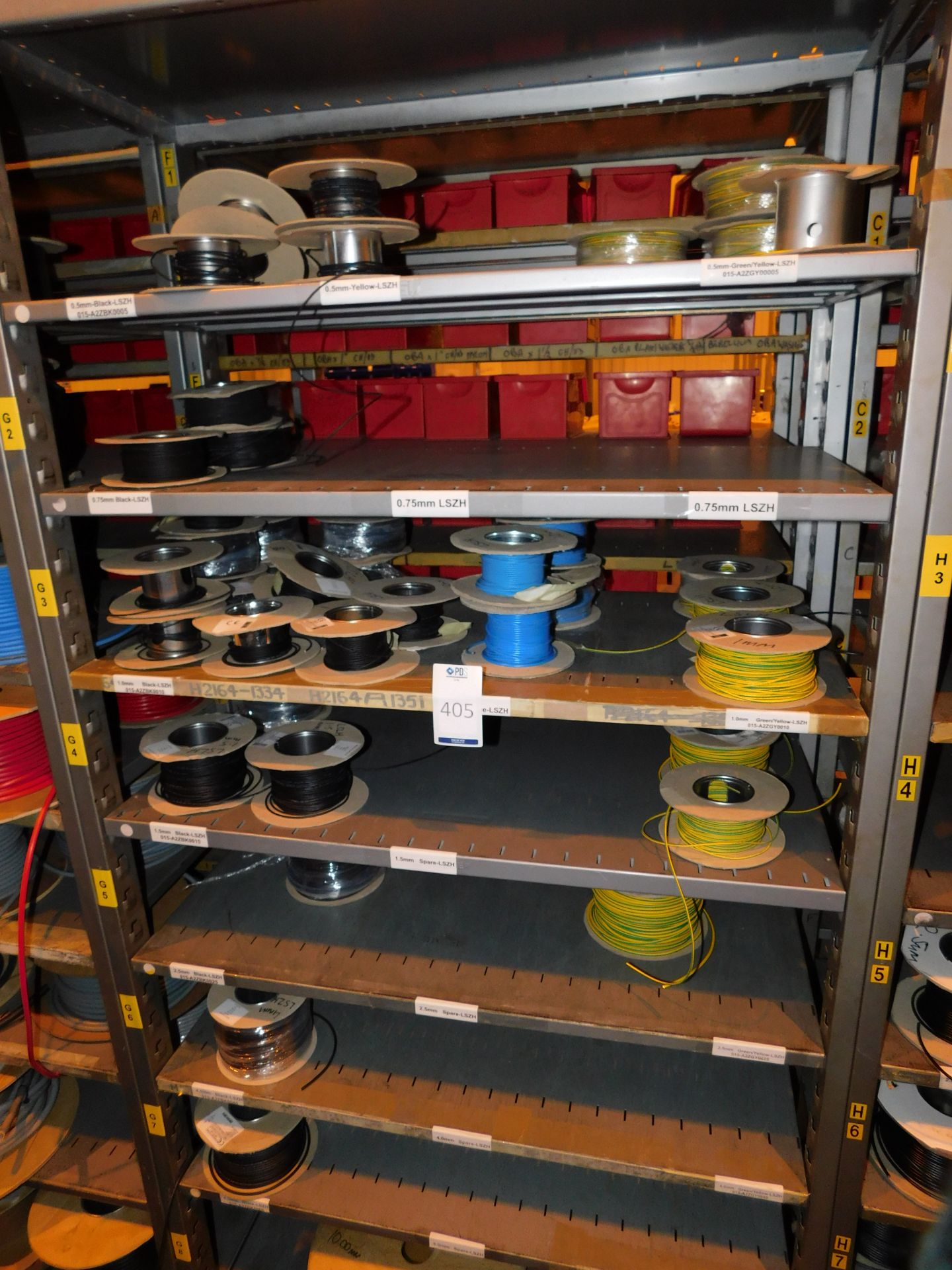 Contents of Bay to Include Quantity of Various Cable (Racking Not Included) (Located Milton Keynes –