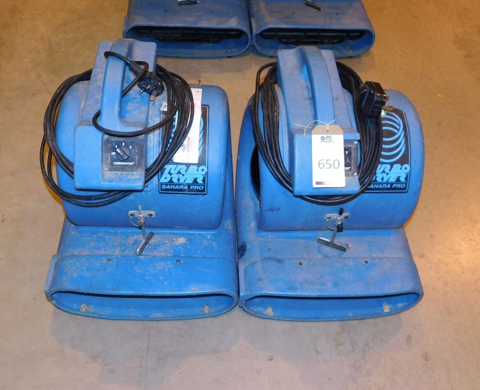 2 Drieaz Sahara Pro Turbodryer Air Movers (Located Milton Keynes – See General Notes for Viewing &