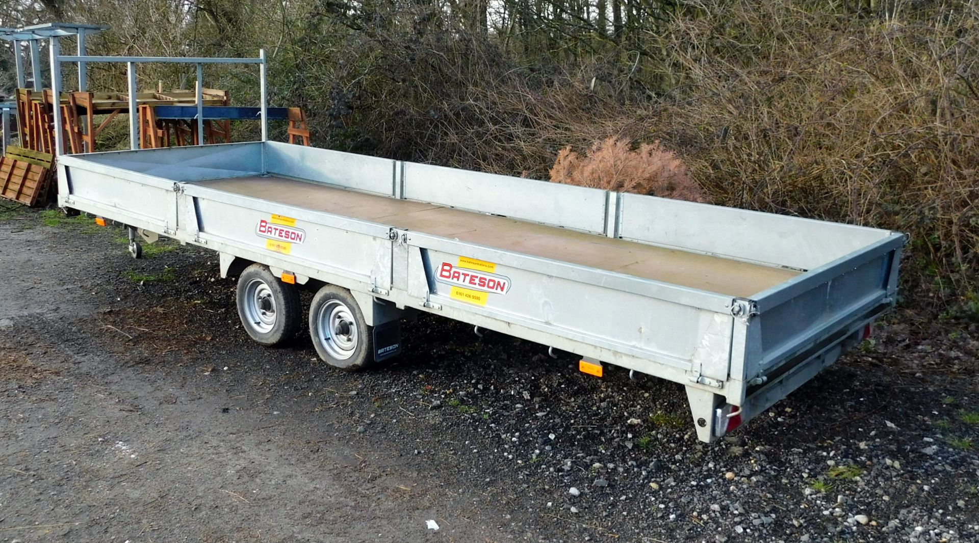 Bateson Trailer 18ft x 6ft6’’, with Loading Ramps, s/n; SBN2650ABGSG46273 (2016) (Located South - Image 2 of 6