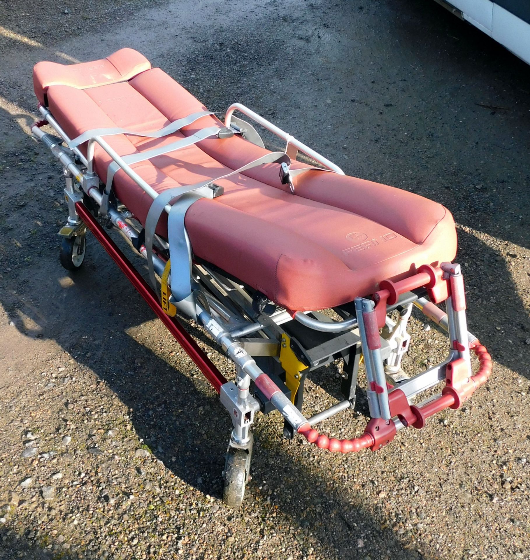 Ferno Falcon Six Stretcher s/n FSX1460, No Lift Counter (Stored on Lot 30) (Located South Godstone – - Image 4 of 5