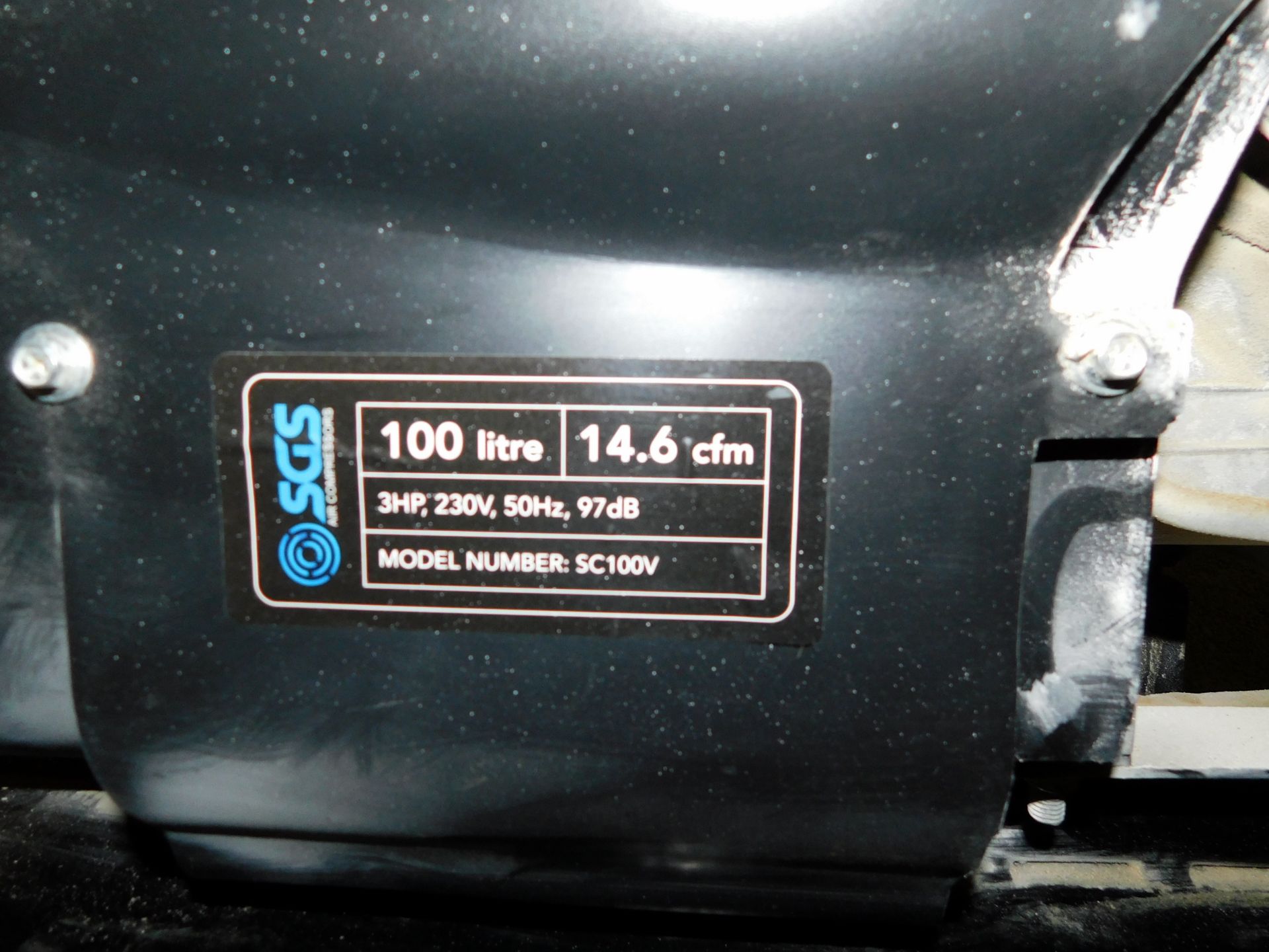 SGS SC100V Receiver Mounted Compressor (Located Oldham – See General Notes for Viewing & - Image 3 of 3