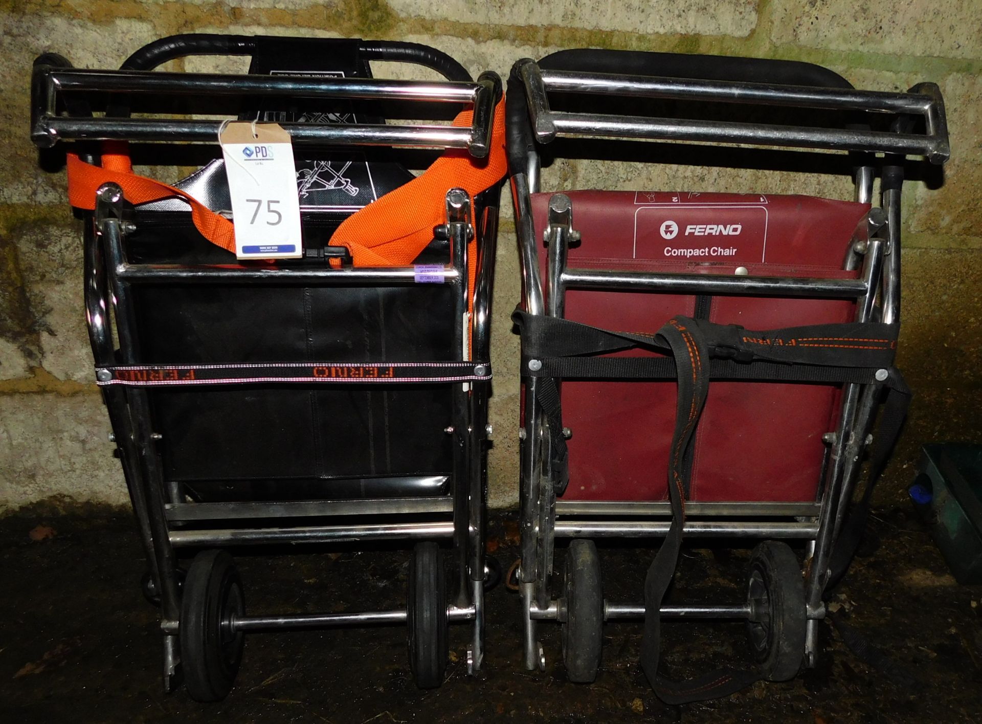 2 Ferno Comact Chairs (Stored in shed) (Located South Godstone – See General Notes for Viewing &