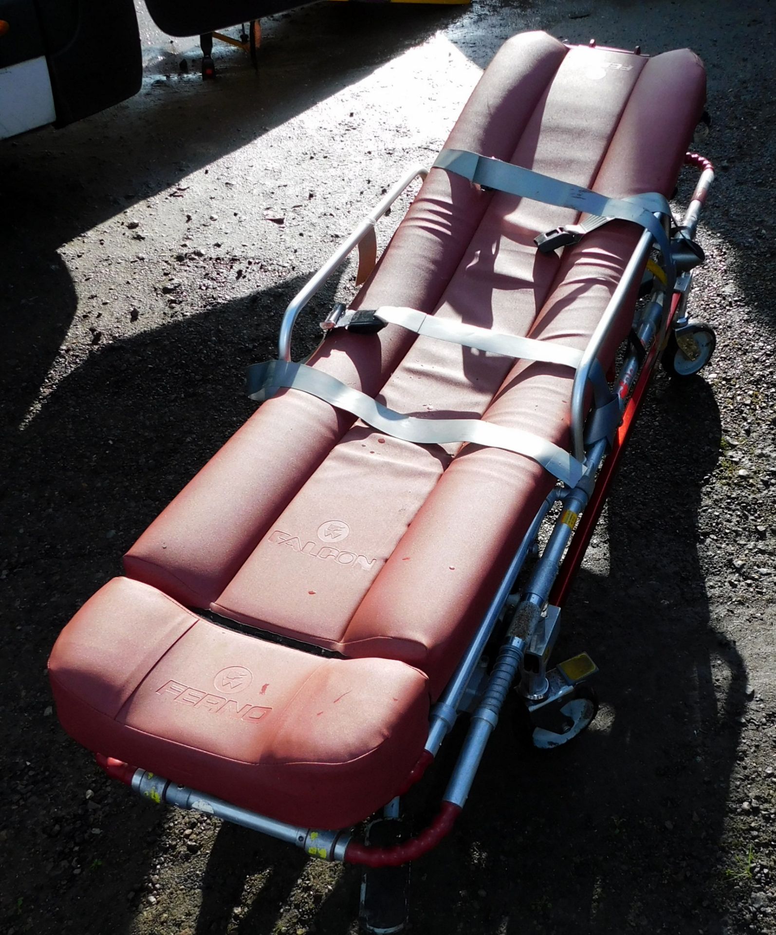 Ferno Falcon Six Stretcher s/n FSX1460, No Lift Counter (Stored on Lot 30) (Located South Godstone – - Image 3 of 5