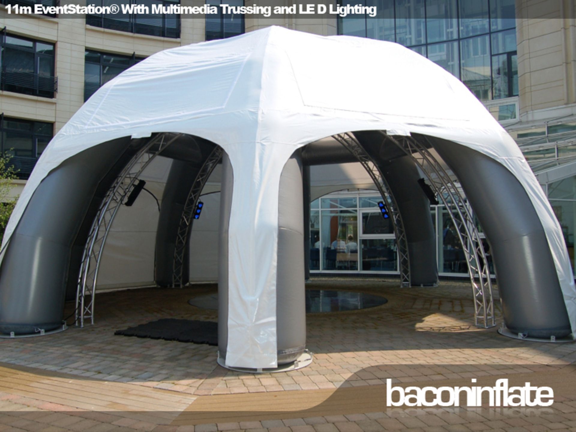 11m EventStation HP (High Pressure) Inflatable Structure with Canopy (2 Bags) (Stock No’s; BiES11/20 - Image 5 of 11