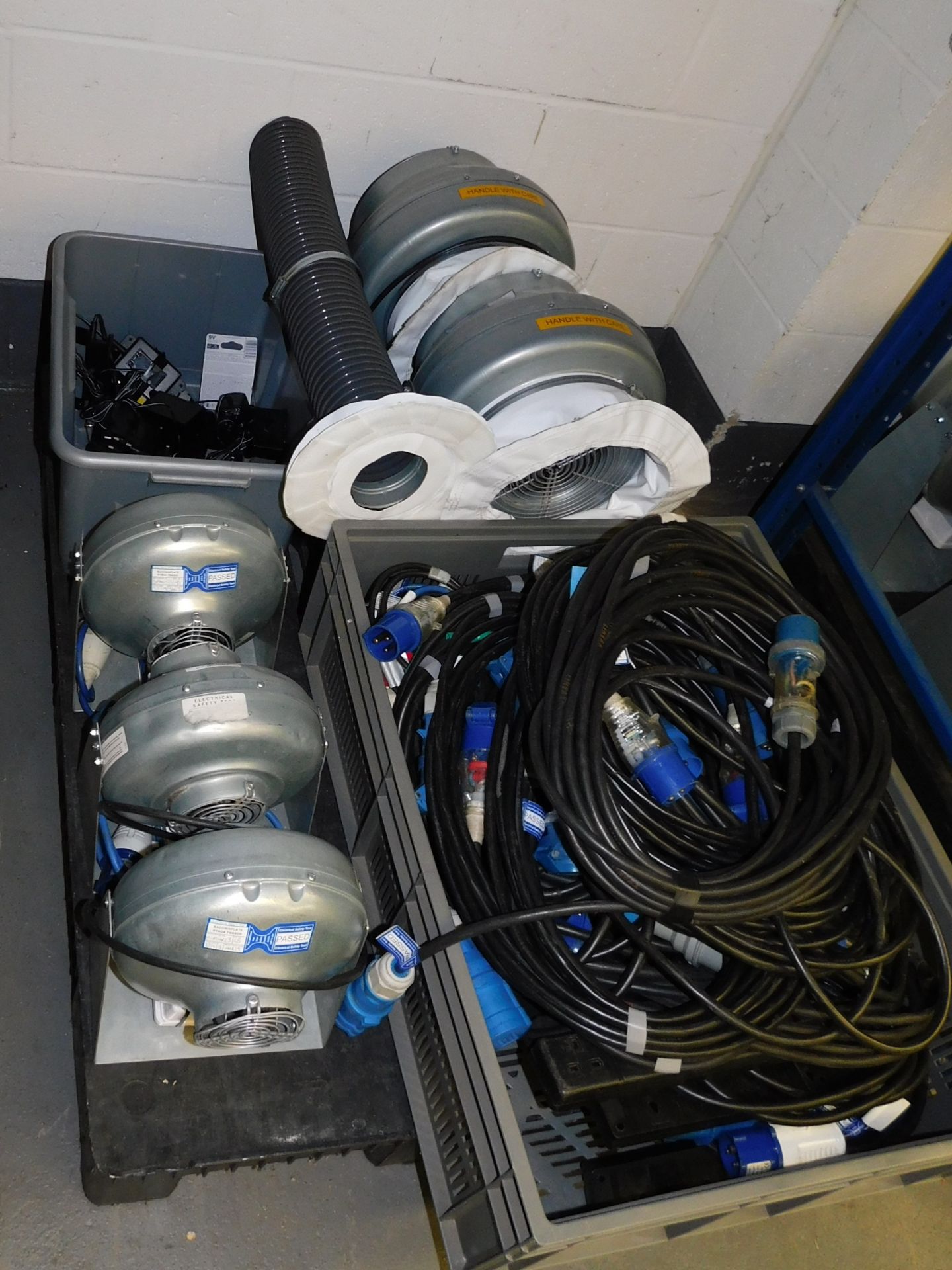 Contents of Pallet to Include 5 Various Fans & Power Cabling Etc. (Located Northampton – See General - Image 2 of 2