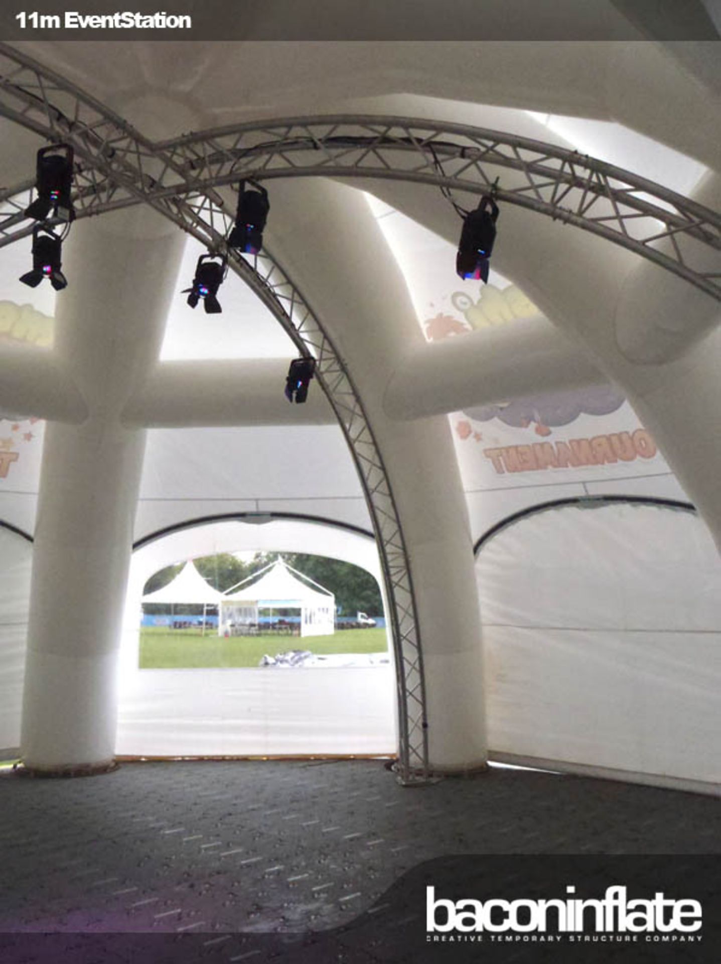 11m EventStation HP (High Pressure) Inflatable Structure with Canopy (2 Bags) (Stock No’s; BiES11/20 - Image 6 of 11