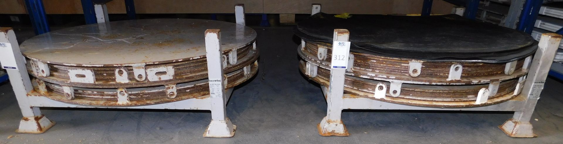 2 Stillages Containing Trays & Plates for 11m Structure Ballast System (Located Northampton – See