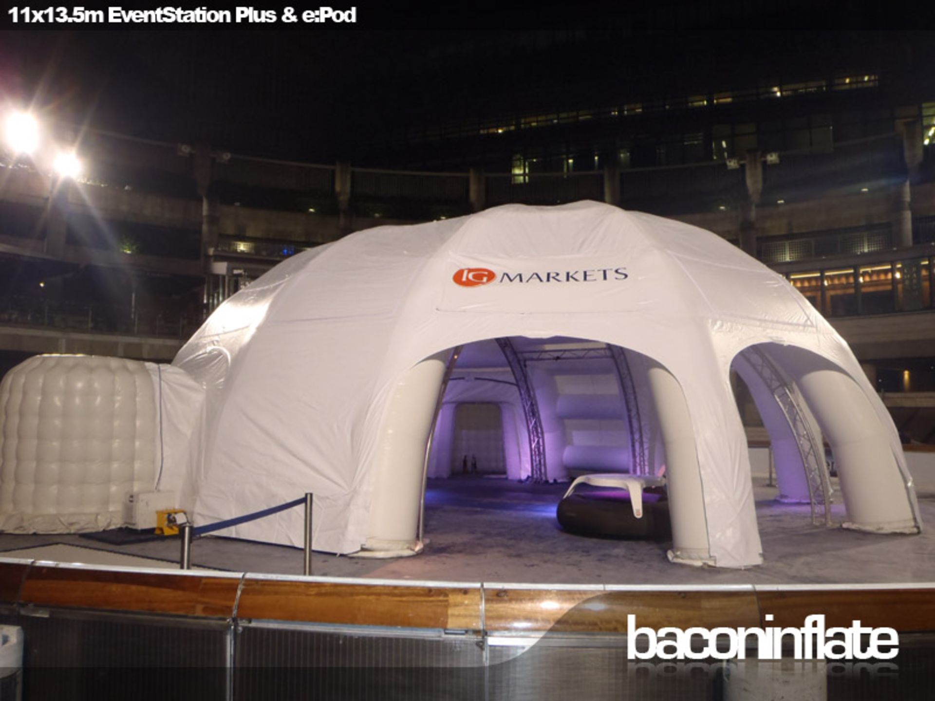 11m x 13.5m EventStation Plus Leg Unit Inflatable Structure (Stock No; BIES+11x13.5/03) (Located - Image 4 of 7