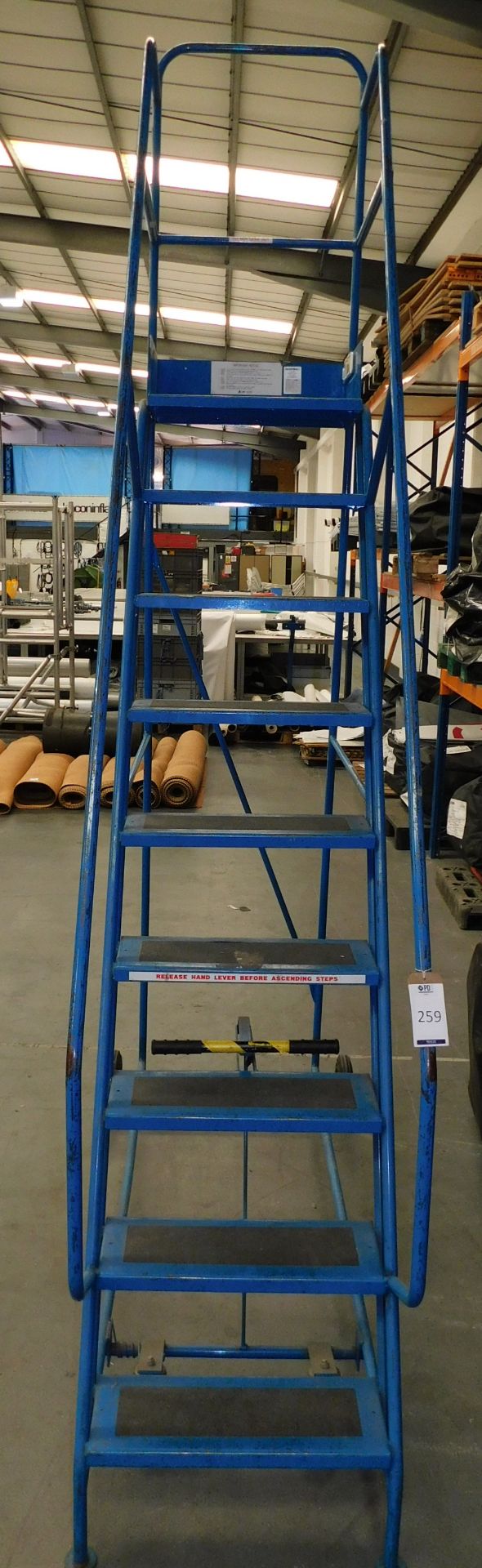 9 Step Warehouse Safety Ladder (Collection Delayed to Friday 12th June) (Located Northampton – See