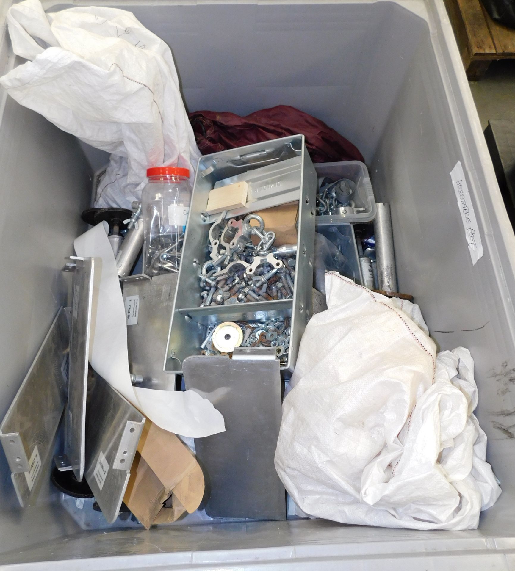 Plastic Pallet Box & Contents to include Stage Plates & Fixings etc. (Located Northampton – See - Image 3 of 4