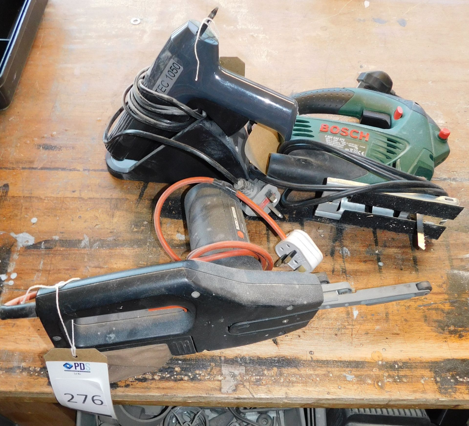 Bosch Jigsaw, Black & Decker Sander & Glue Gun (Located Northampton – See General Notes for