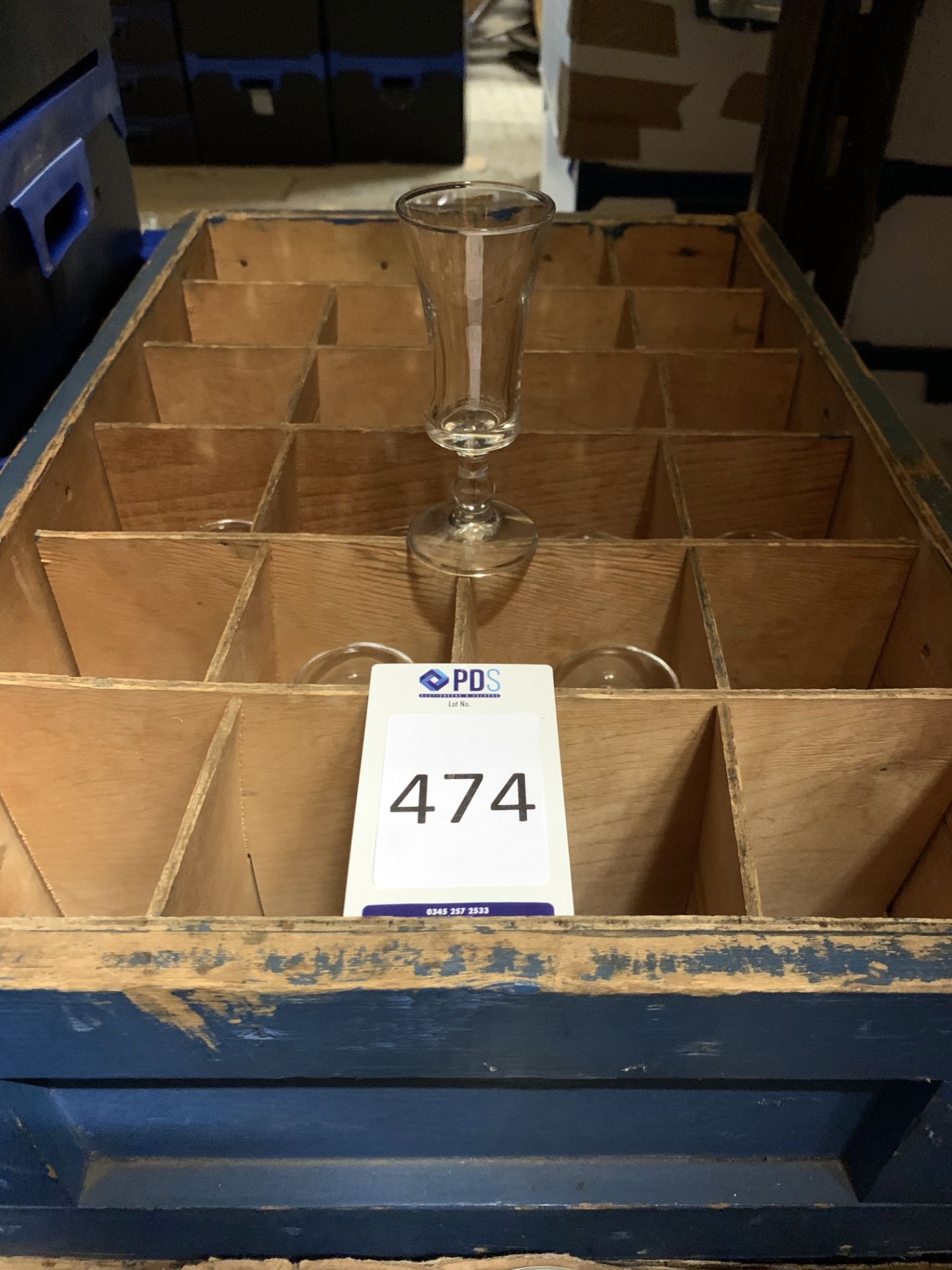 65 Pressed Sherry Glasses (Located Elstree – See General Notes for Details)