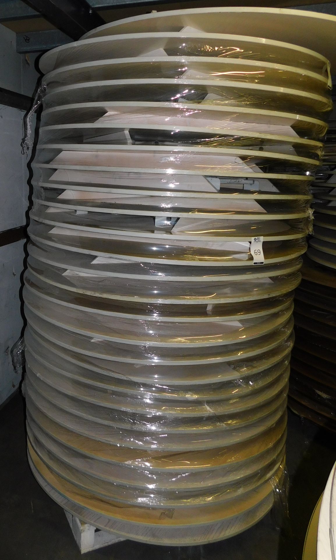 27 Circular Trestle Tables, 150cm Diameter (Located Huntingdon, See General Notes for More Details)