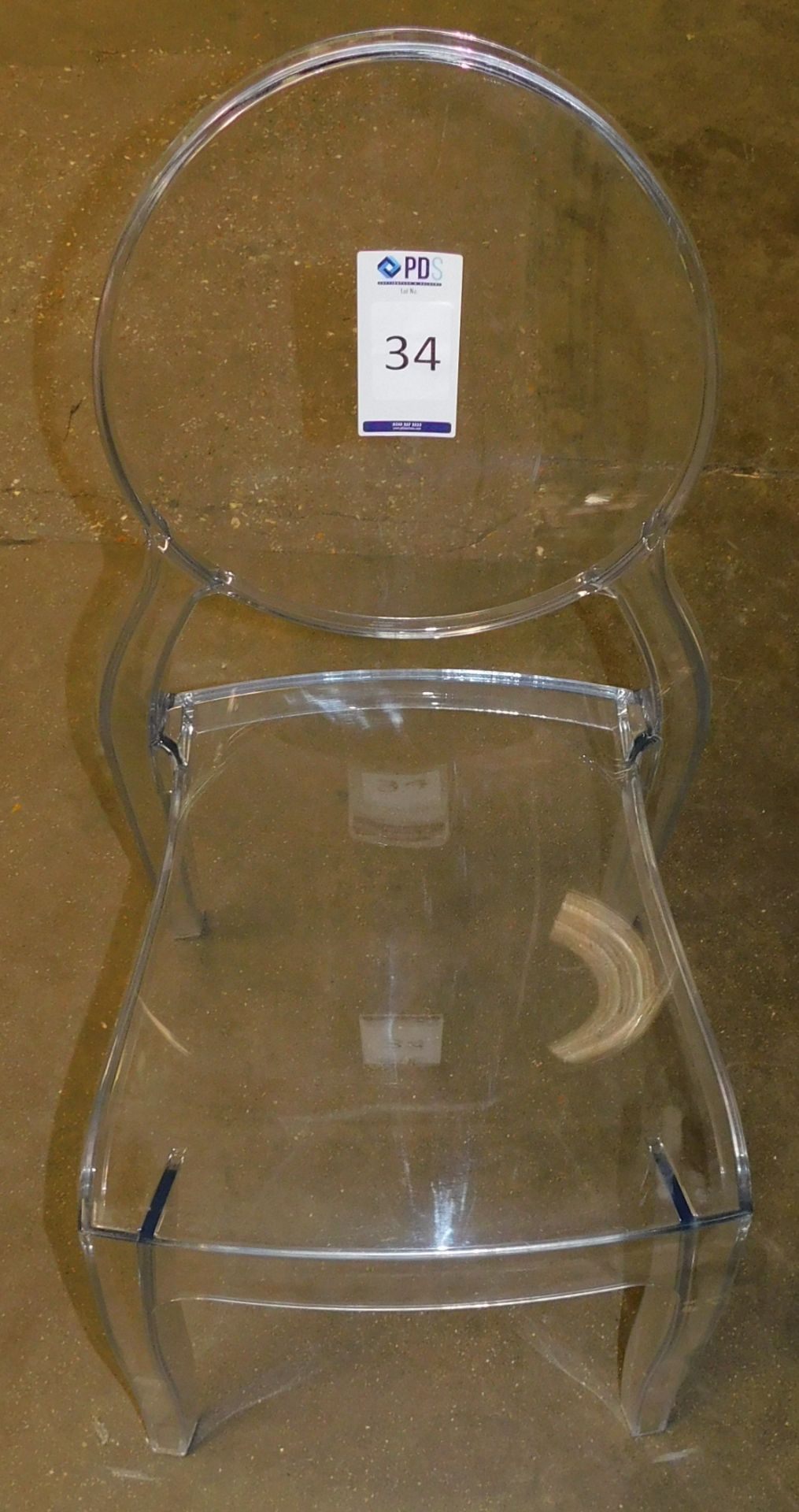 Approximately 200 Elizabeth Plastic Stacking Chairs (Ice Chair Replica) (Located Huntingdon, See