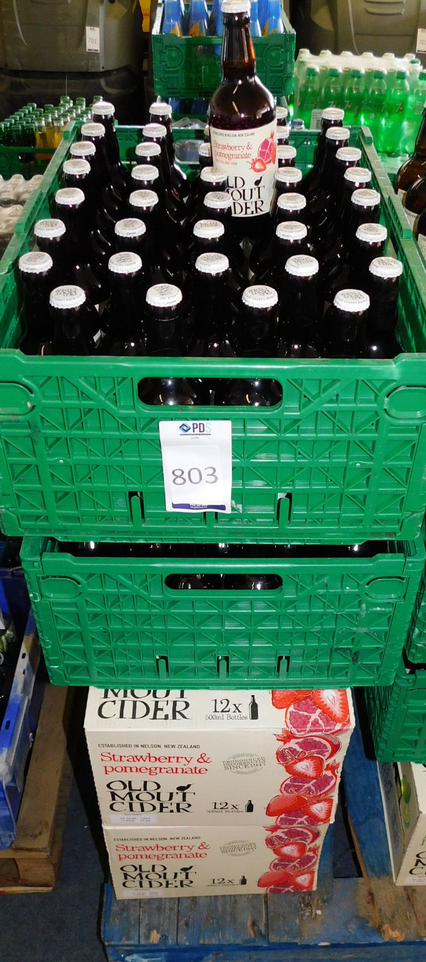 185 Bottles of Old Mout Cider, 500ml, Strawberry & Pomegranate (Plastic Crates Not Included) ( - Image 2 of 2