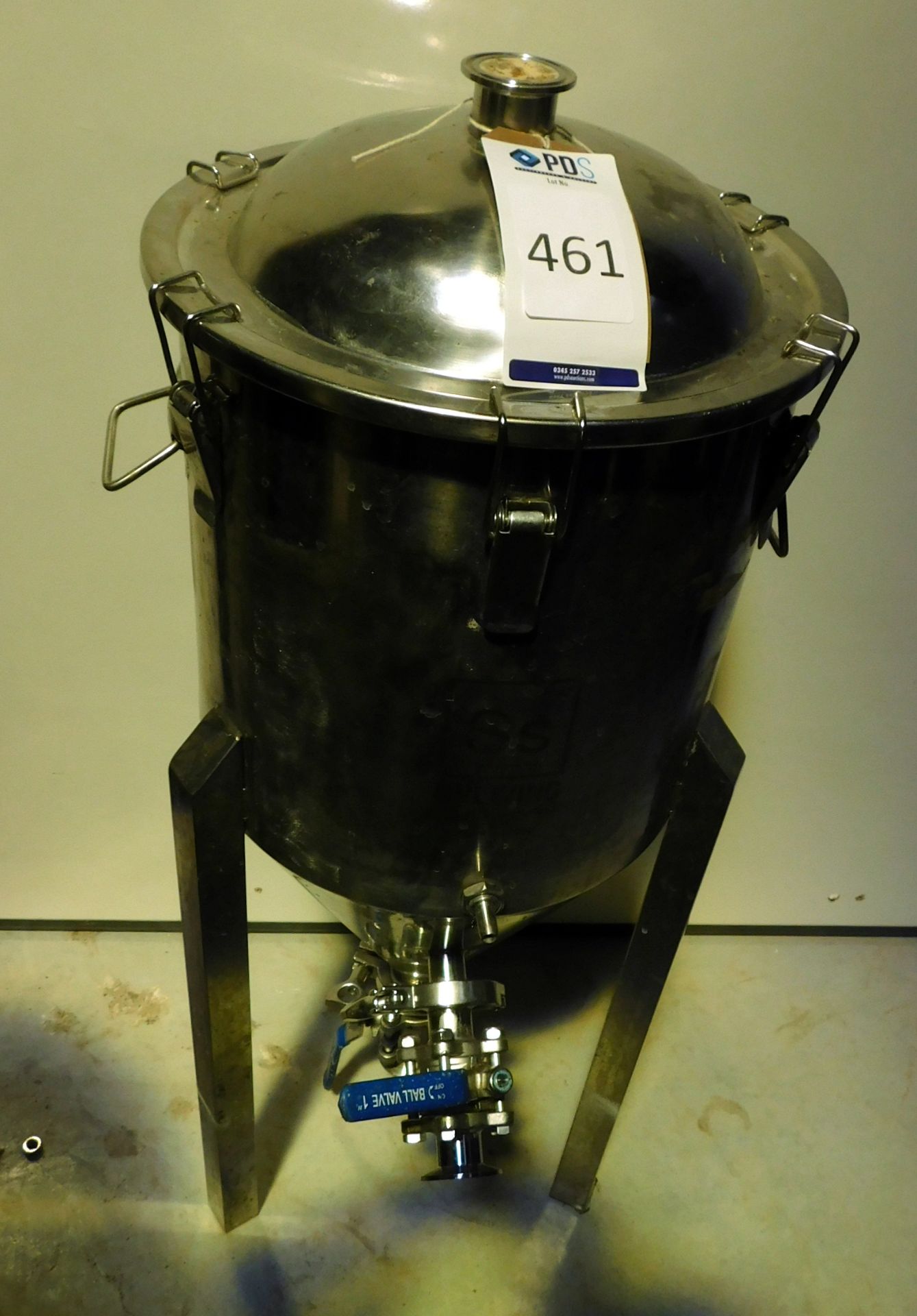 Brewing Technologies Stainless Steel 15L Fermenter (Located Brentwood, See General Notes for More
