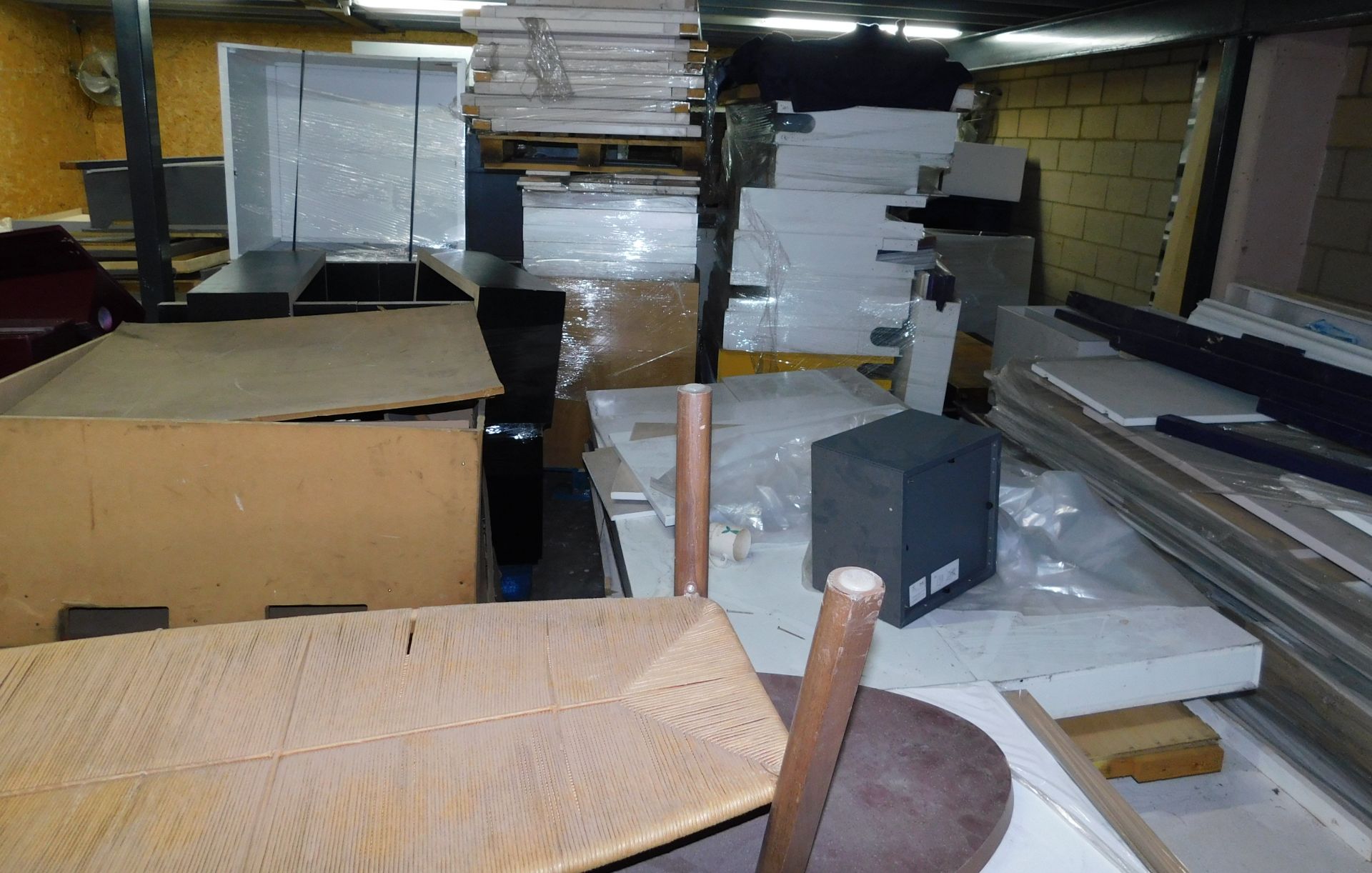 Approximately 15 Pallets within Spray Booth Area, Comprising Buffet Units & Event Furniture etc.  ( - Image 3 of 10