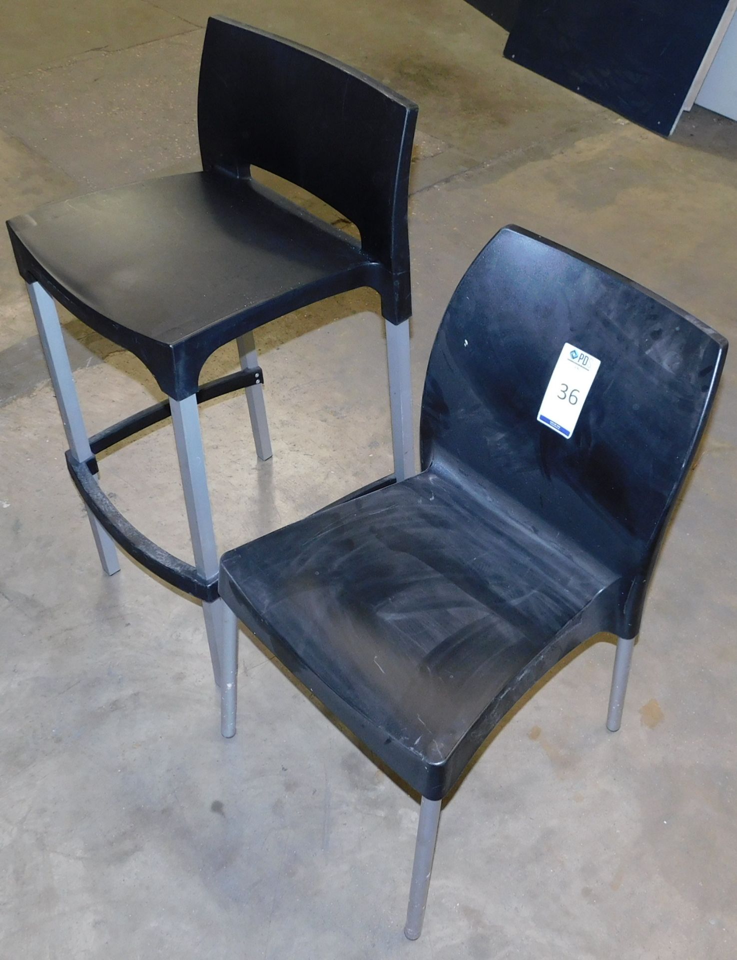 40 Black Stax Stools & 14 Stacking Chairs (Located Huntingdon, See General Notes for More Details) - Image 2 of 4