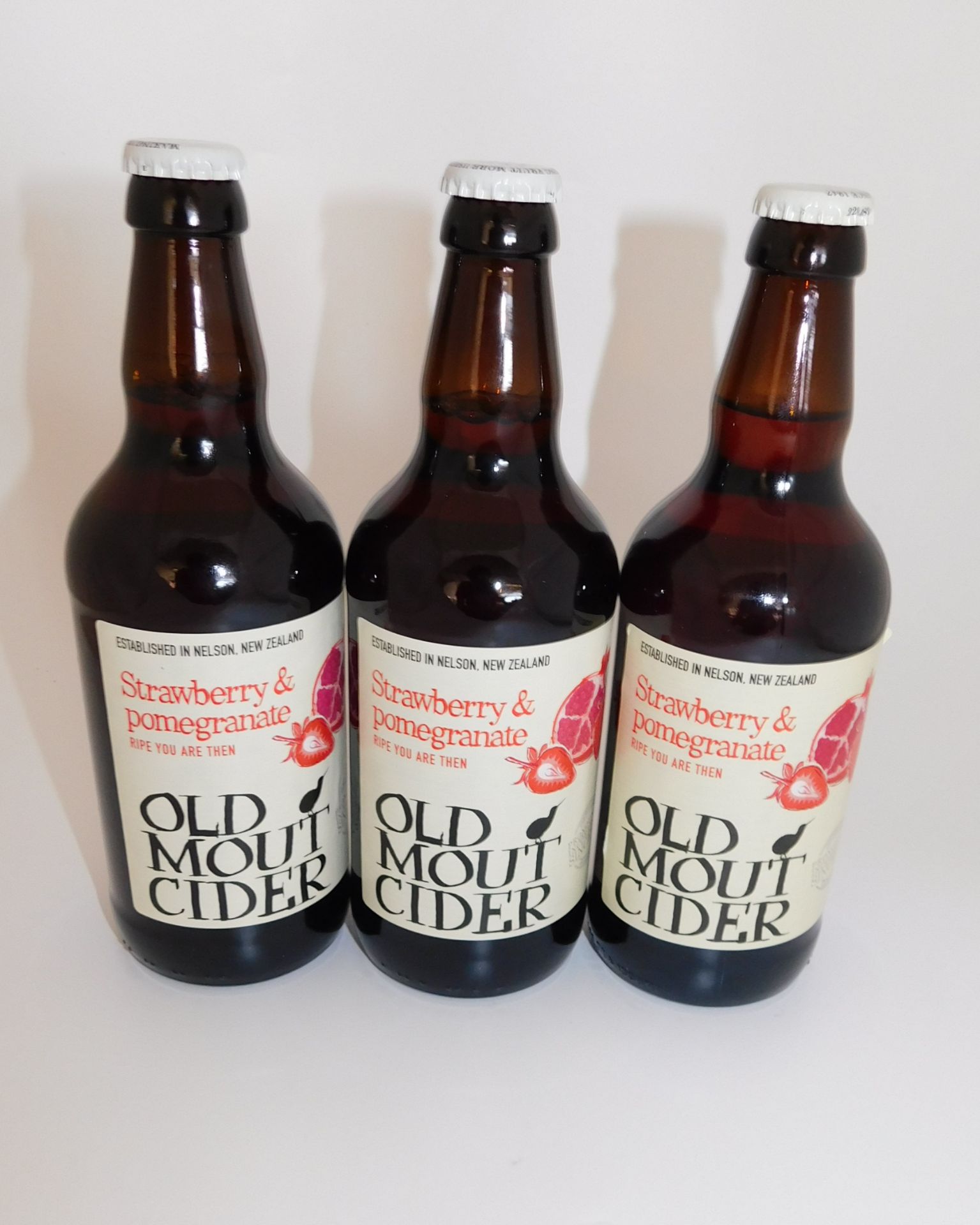 185 Bottles of Old Mout Cider, 500ml, Strawberry & Pomegranate (Plastic Crates Not Included) (