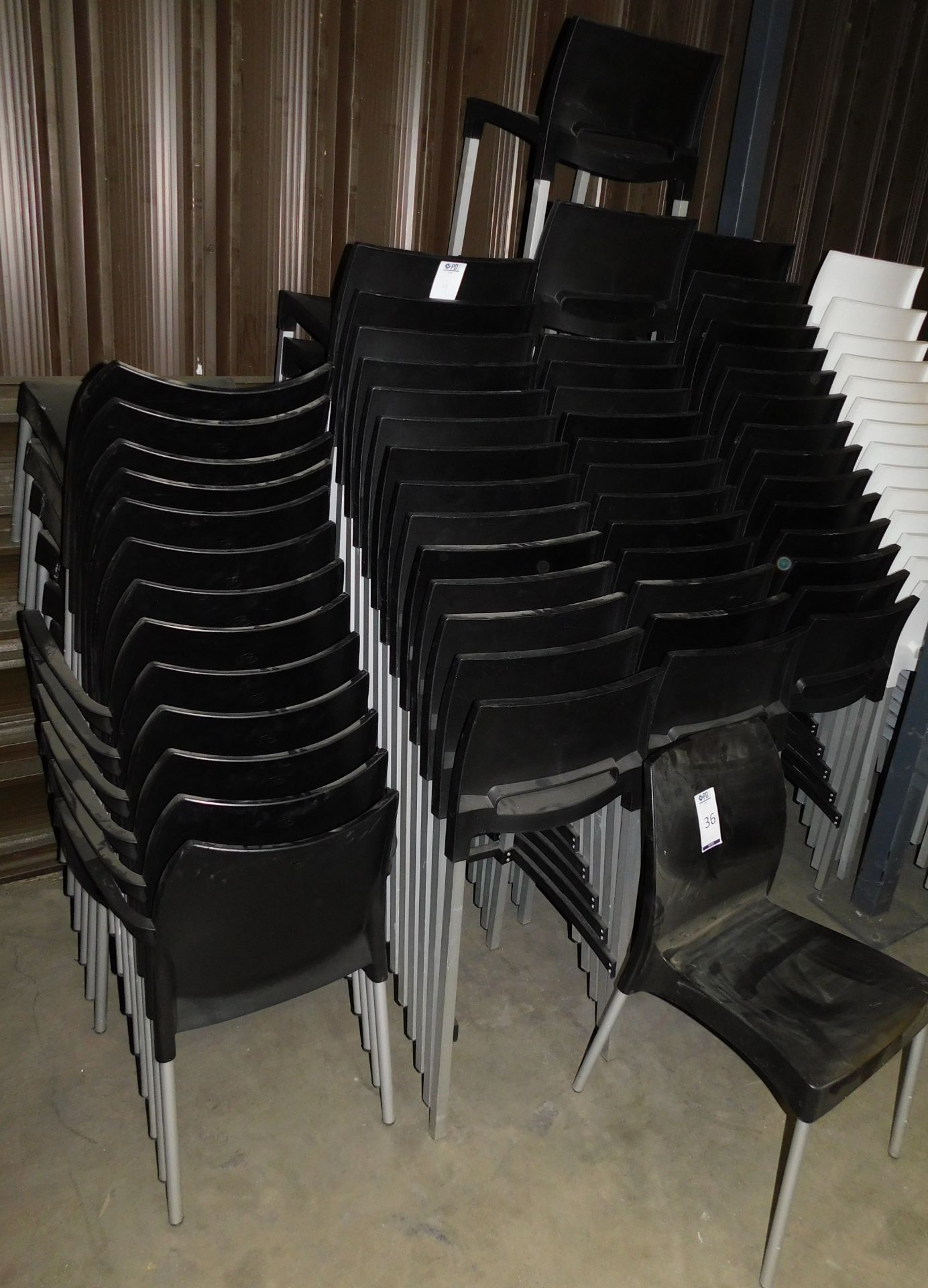 40 Black Stax Stools & 14 Stacking Chairs (Located Huntingdon, See General Notes for More Details) - Image 4 of 4