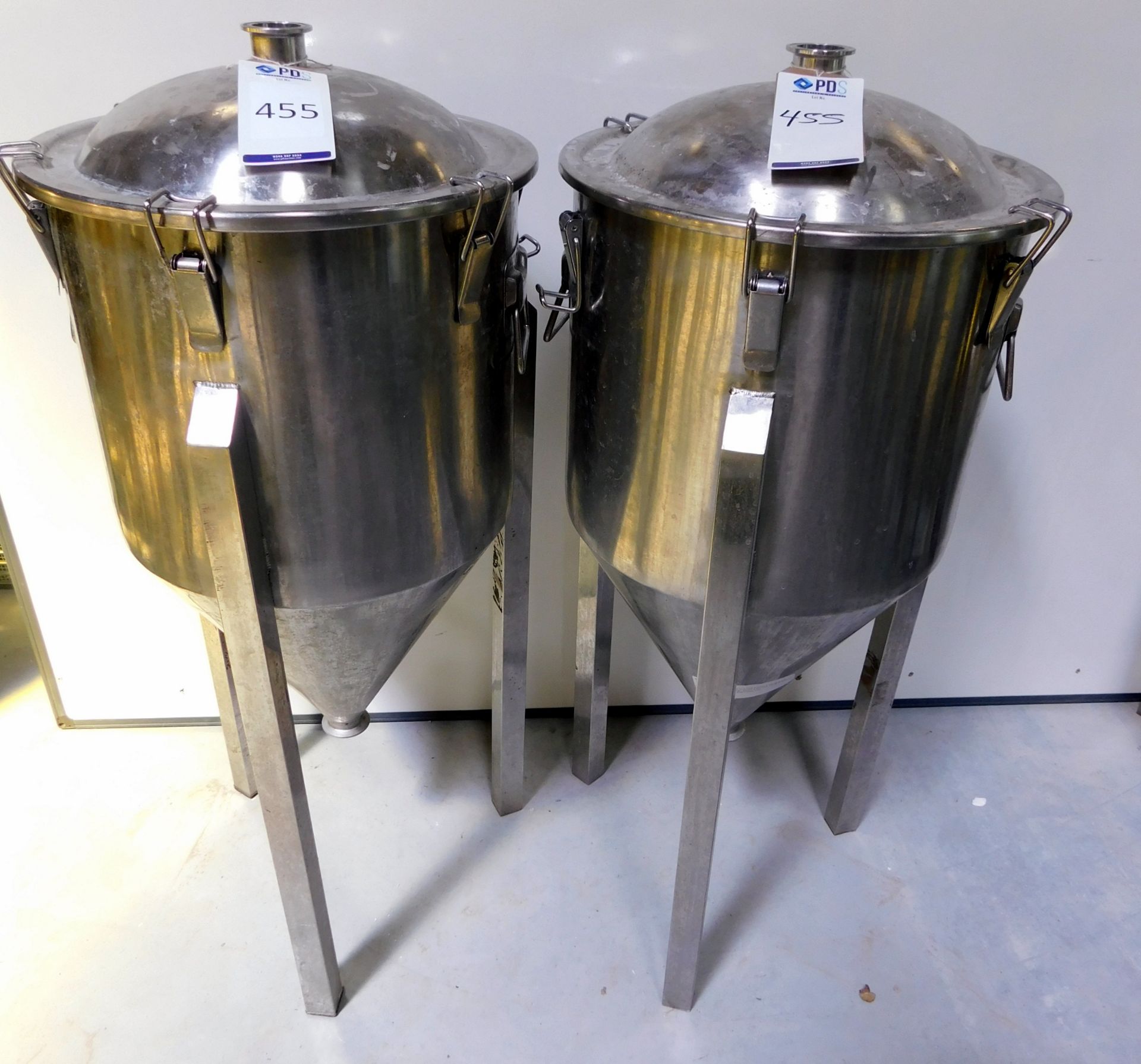 2 Brewing Technologies Stainless Steel 35L Fermenters (Located Brentwood, See General Notes for More