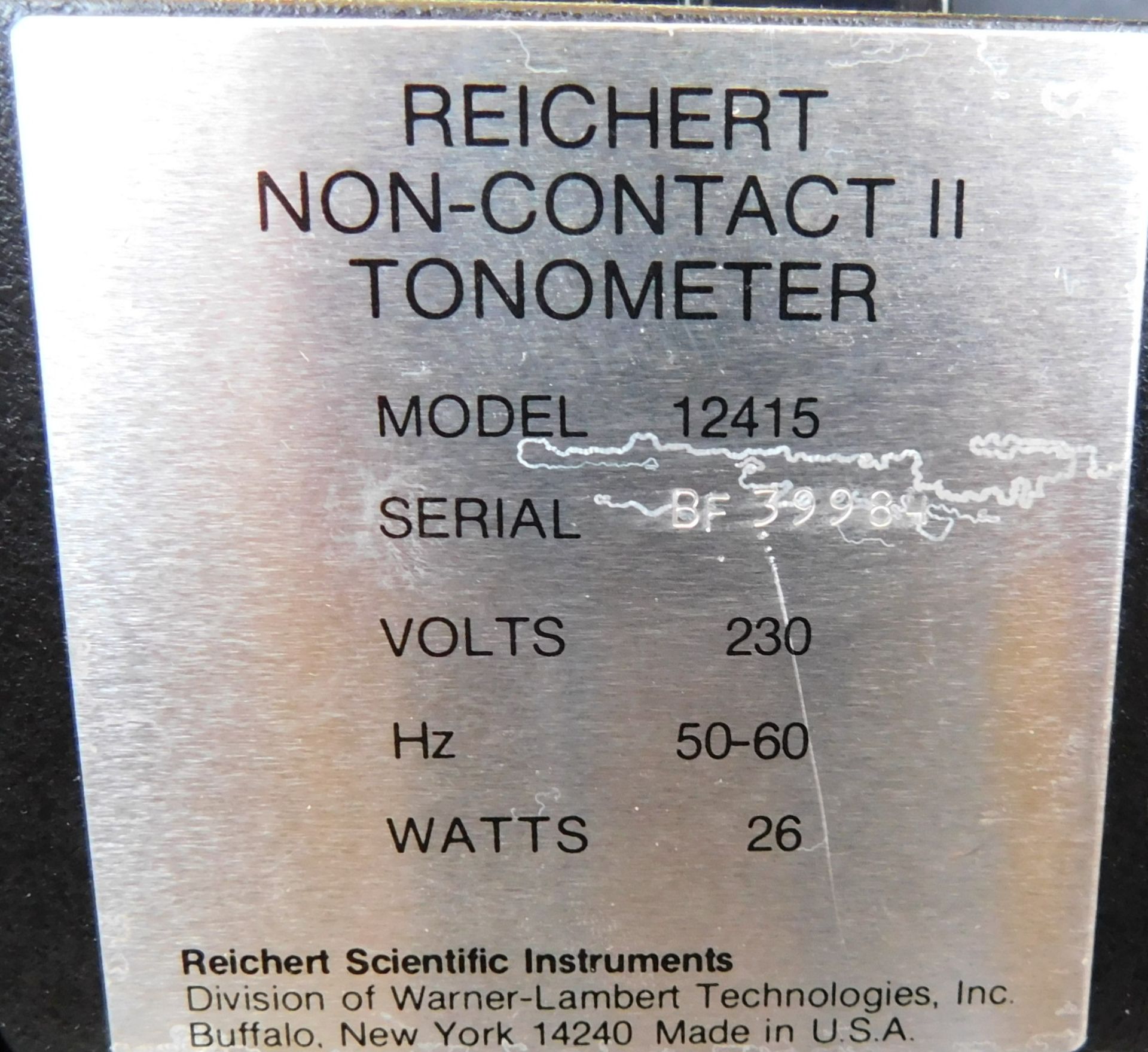 Reichert Non Contact II Tonometer on Mobile Stand, Model No; 12415, s/n; BF3998 (Located Stockport – - Image 3 of 3