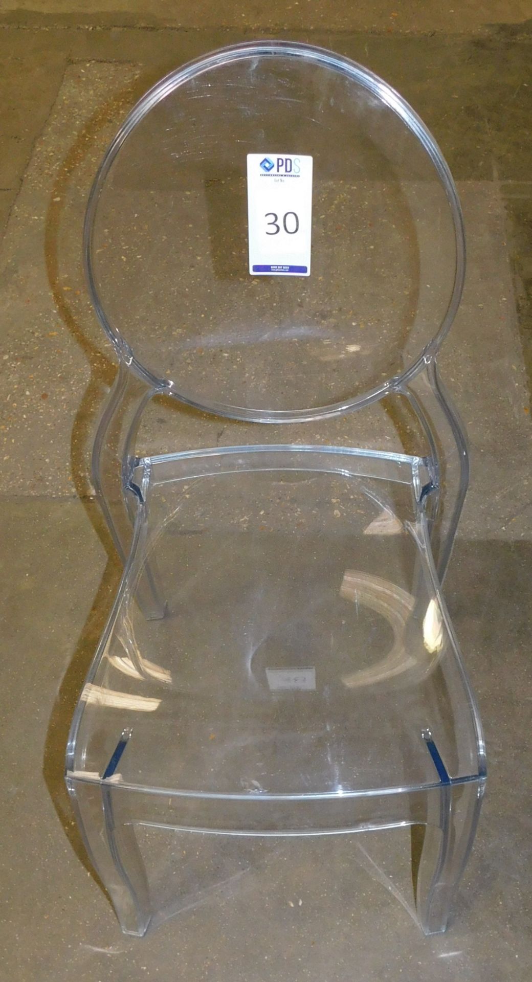 Approximately 200 Elizabeth Plastic Stacking Chairs (Ice Chair Replica) (Located Huntingdon, See