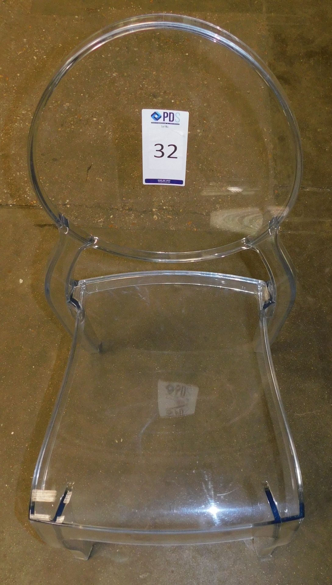 Approximately 200 Elizabeth Plastic Stacking Chairs (Ice Chair Replica) (Located Huntingdon, See