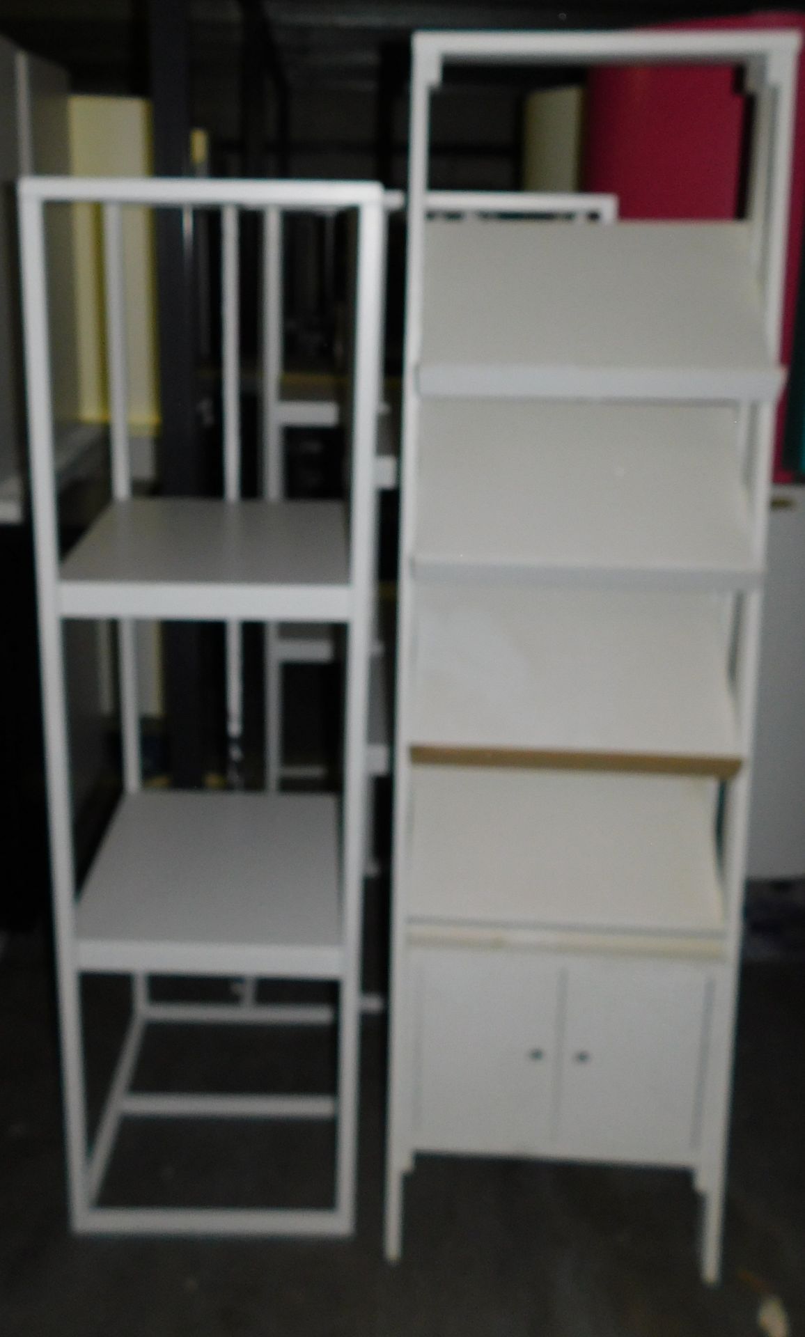 9 Shelving Units & Magazine Stand (Located Huntingdon, See General Notes for More Details)