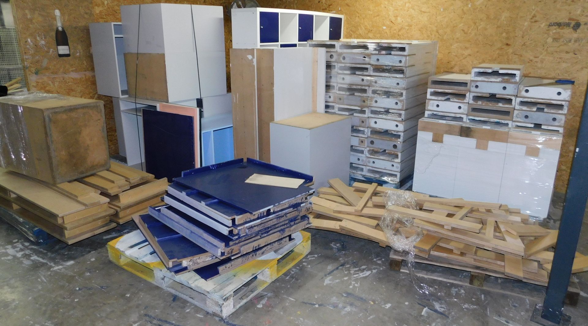 Approximately 15 Pallets within Spray Booth Area, Comprising Buffet Units & Event Furniture etc.  ( - Image 5 of 10
