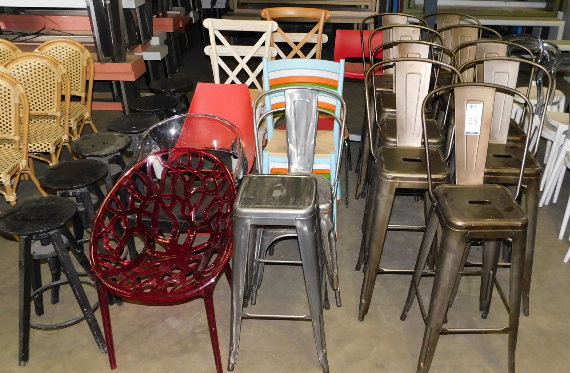 42 Various Chairs & Stools (Located Huntingdon, See General Notes for More Details)