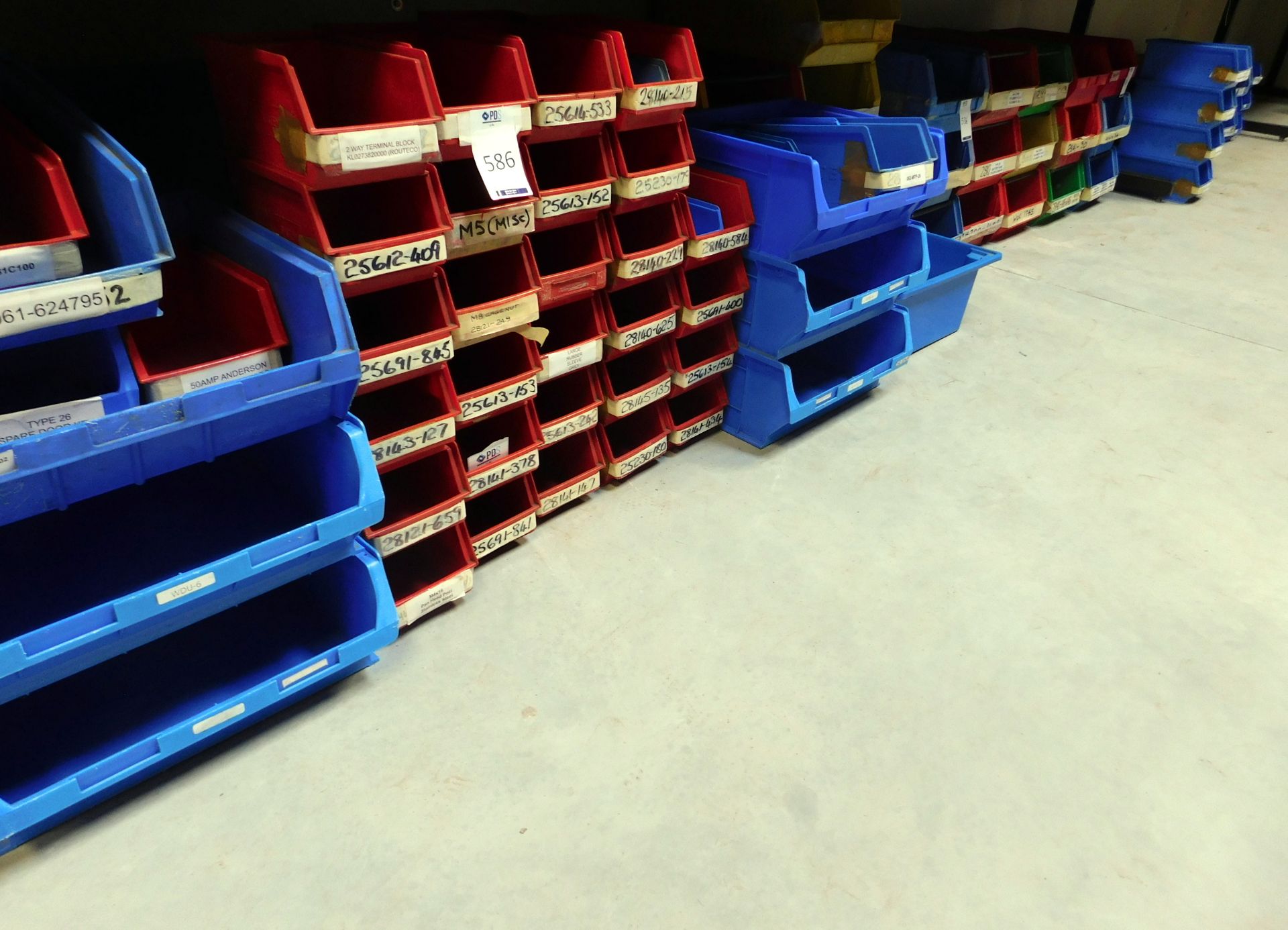 Approx 75 Various Plastic Storage Bins (Located Brentwood, See General Notes For More Details)