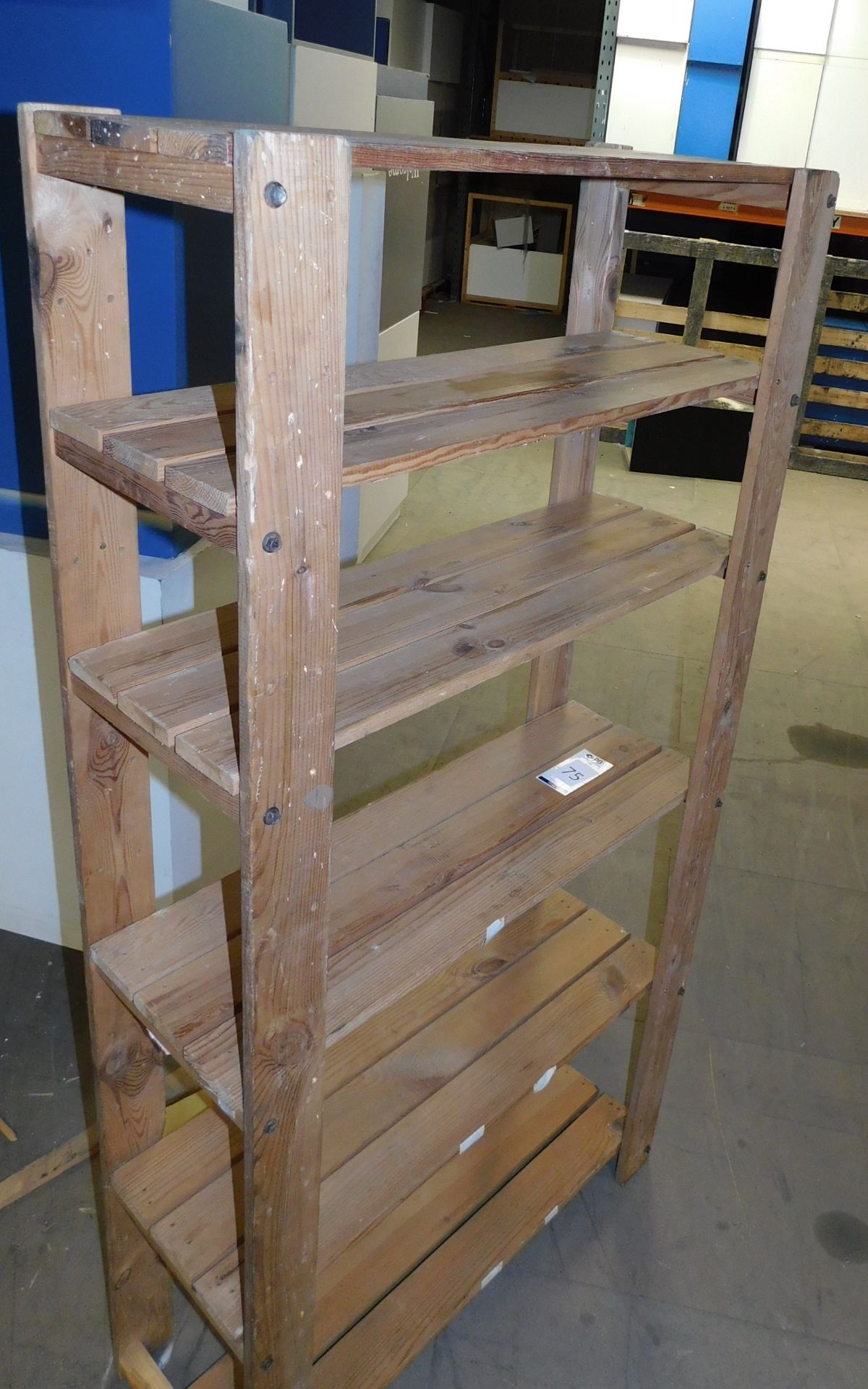 9 Wooden Frame Shelving Units (Located Huntingdon, See General Notes for More Details) - Image 2 of 2