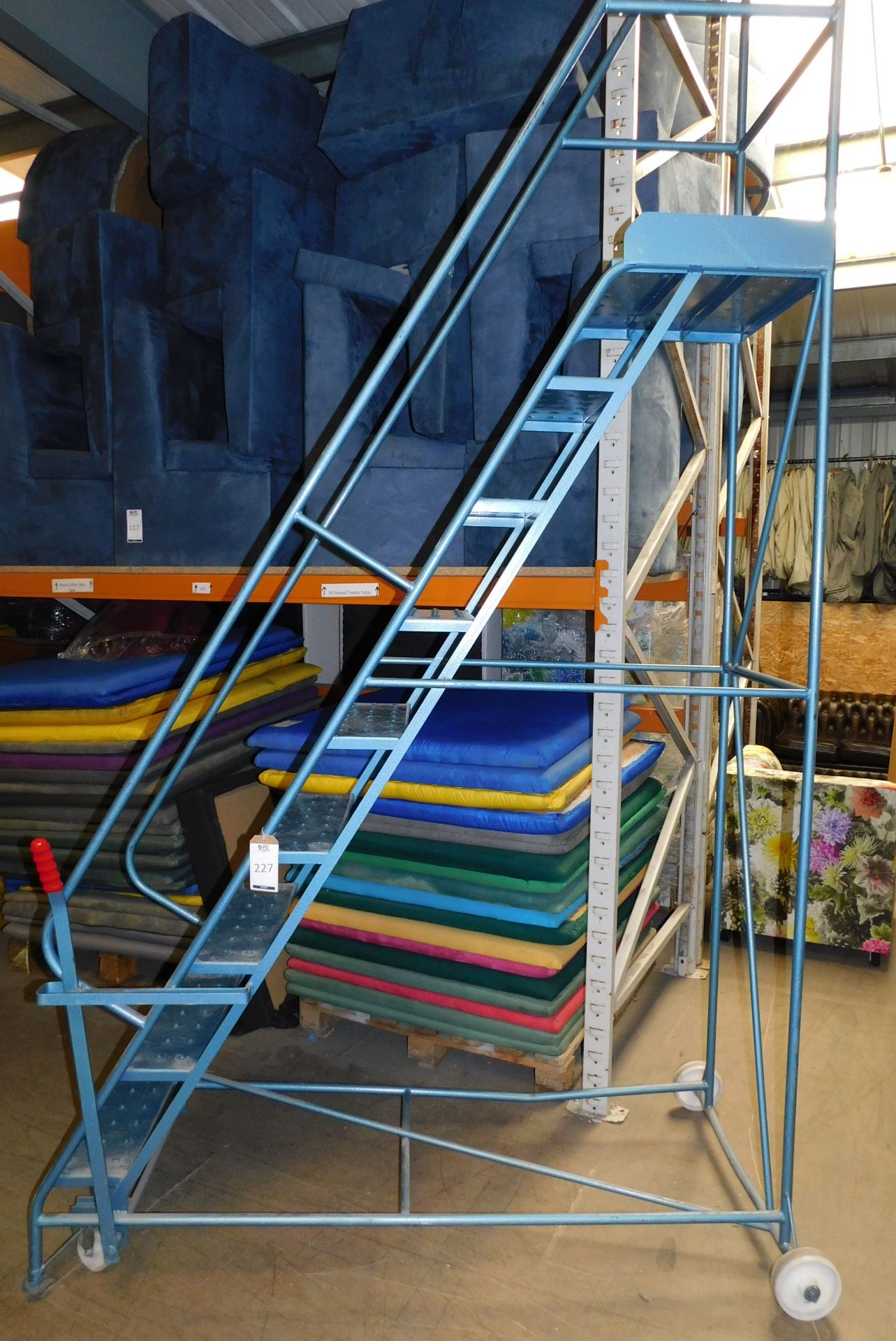 8 Tread Mobile Warehouse Steps (Collection Delayed Until Thursday 9th July) (Located Huntingdon, See