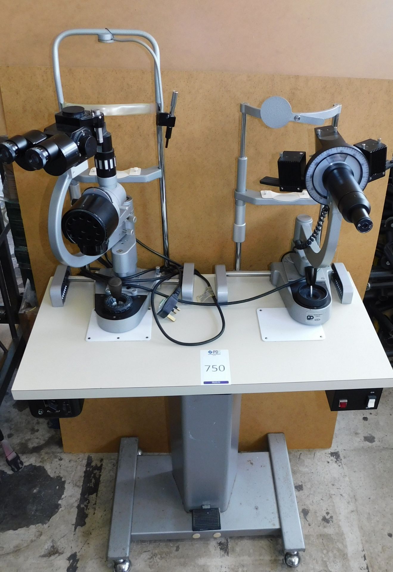 Inami Slit Lamp & Grafton Ophthalmometer on Mobile Stand (Located Stockport – See General Notes
