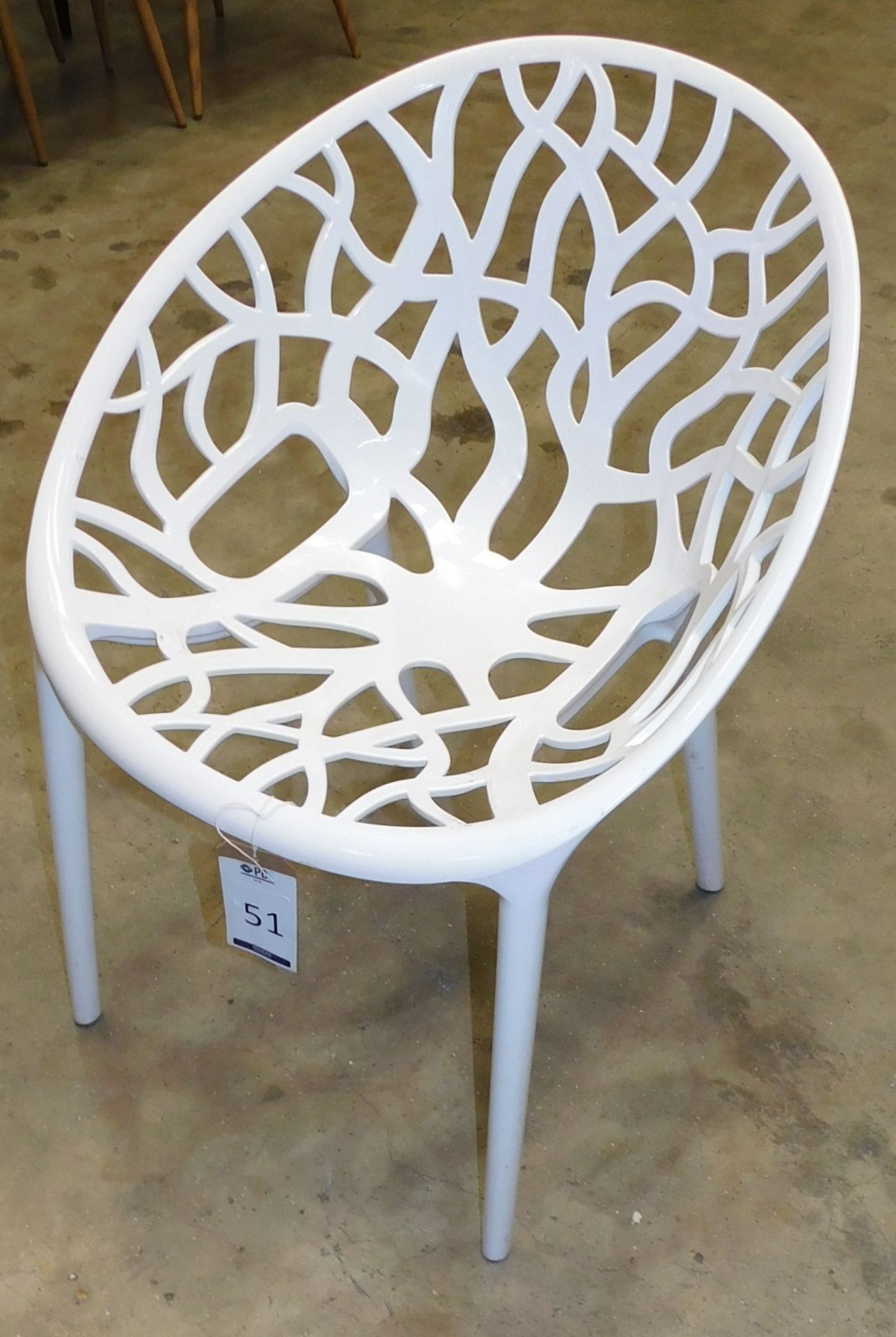 40 Crystal Chair, White (Located Huntingdon, See General Notes for More Details) - Image 2 of 3