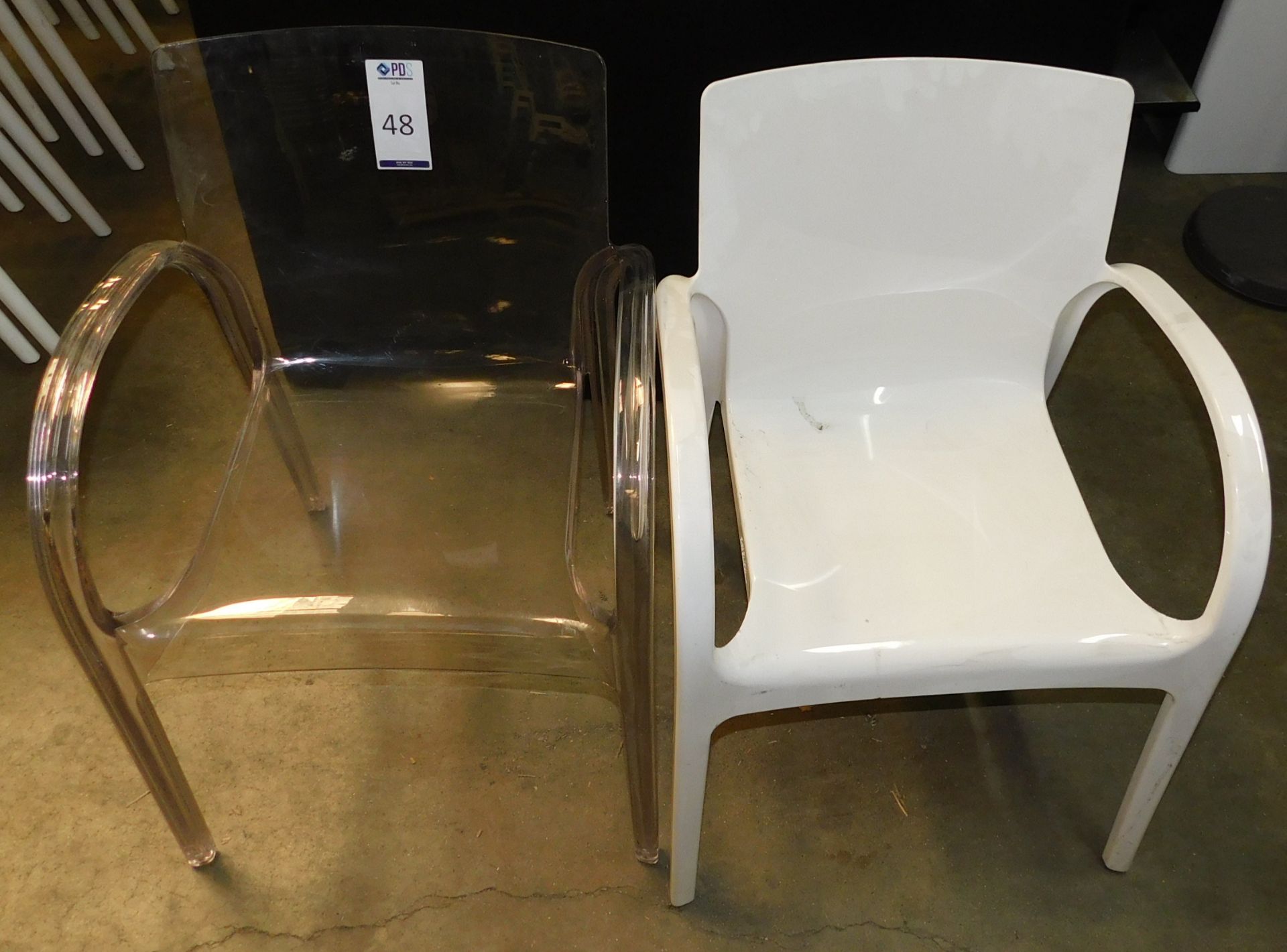 170 Déjà Vu Chair, (35 White & 135 Clear) (Located Huntingdon, See General Notes for More Details)