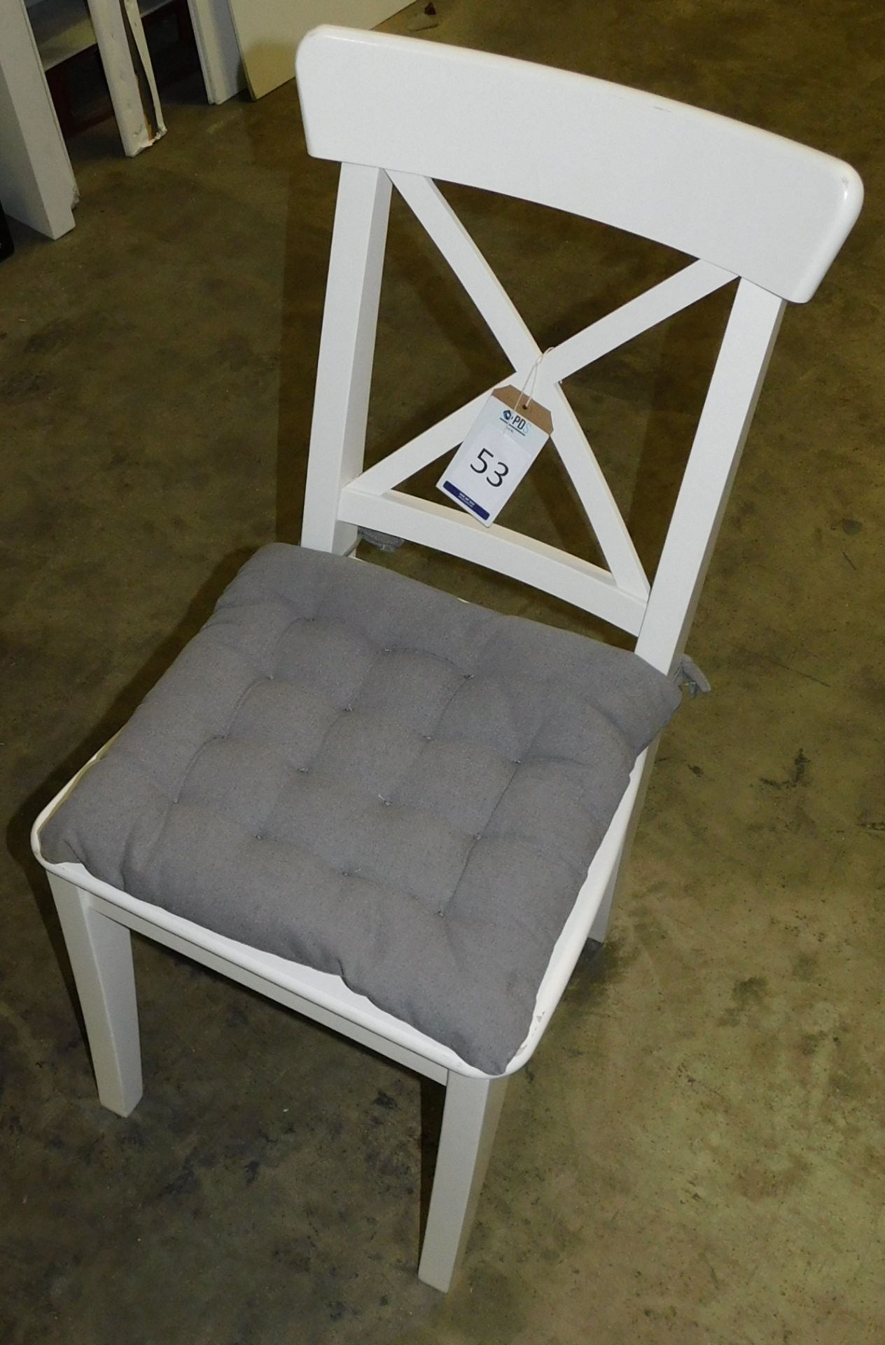 22 Wooden Framed Chairs with Seat Pads (Located Huntingdon, See General Notes for More Details) - Image 2 of 3