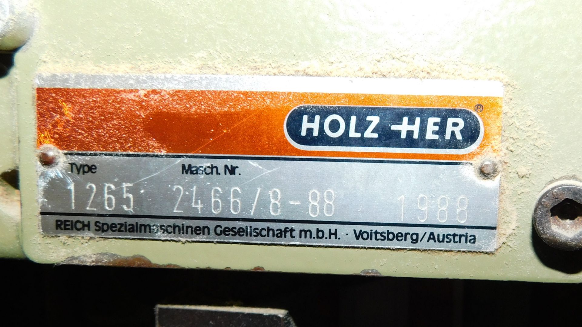 HolzHer 1265 Wall Saw (Located Huntingdon, See General Notes for More Details) - Image 3 of 4