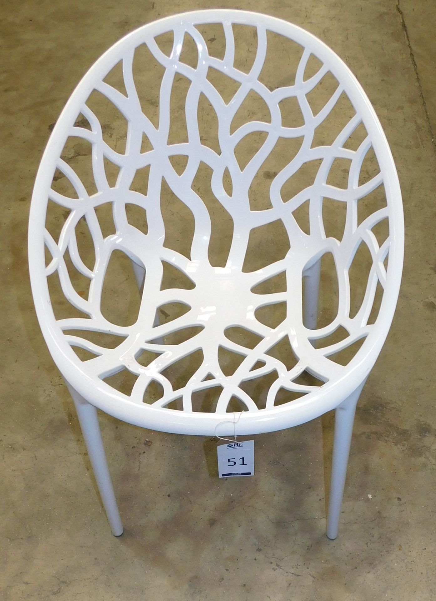 40 Crystal Chair, White (Located Huntingdon, See General Notes for More Details)