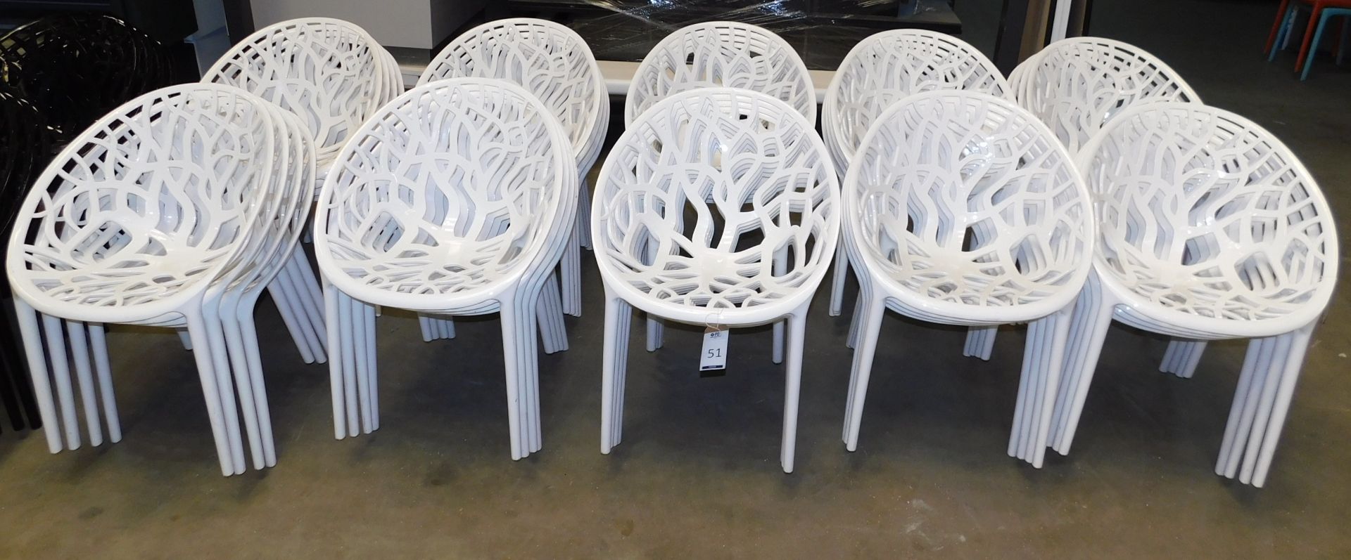 40 Crystal Chair, White (Located Huntingdon, See General Notes for More Details) - Image 3 of 3