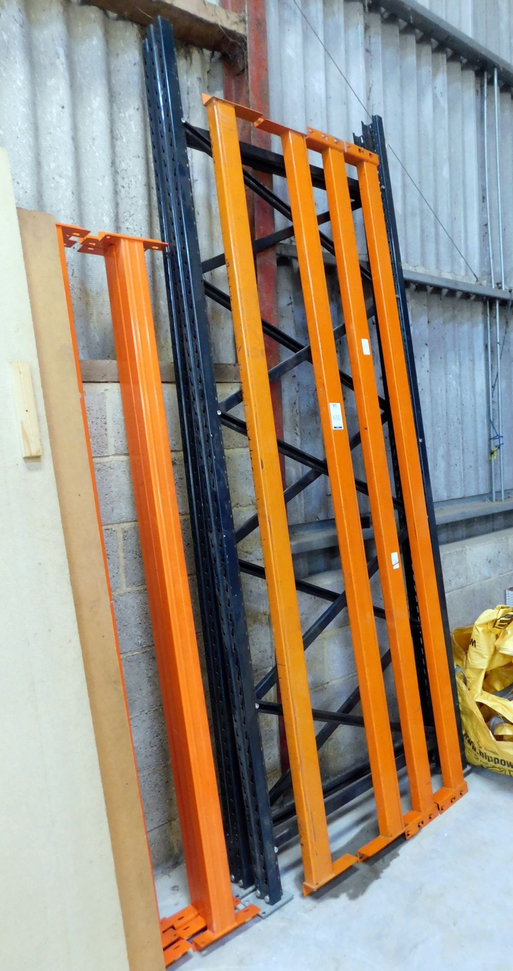 Pallet Rack Comprising 4 Uprights, 10 Cross Beams & Chipboard Shelving (Located Brentwood, See