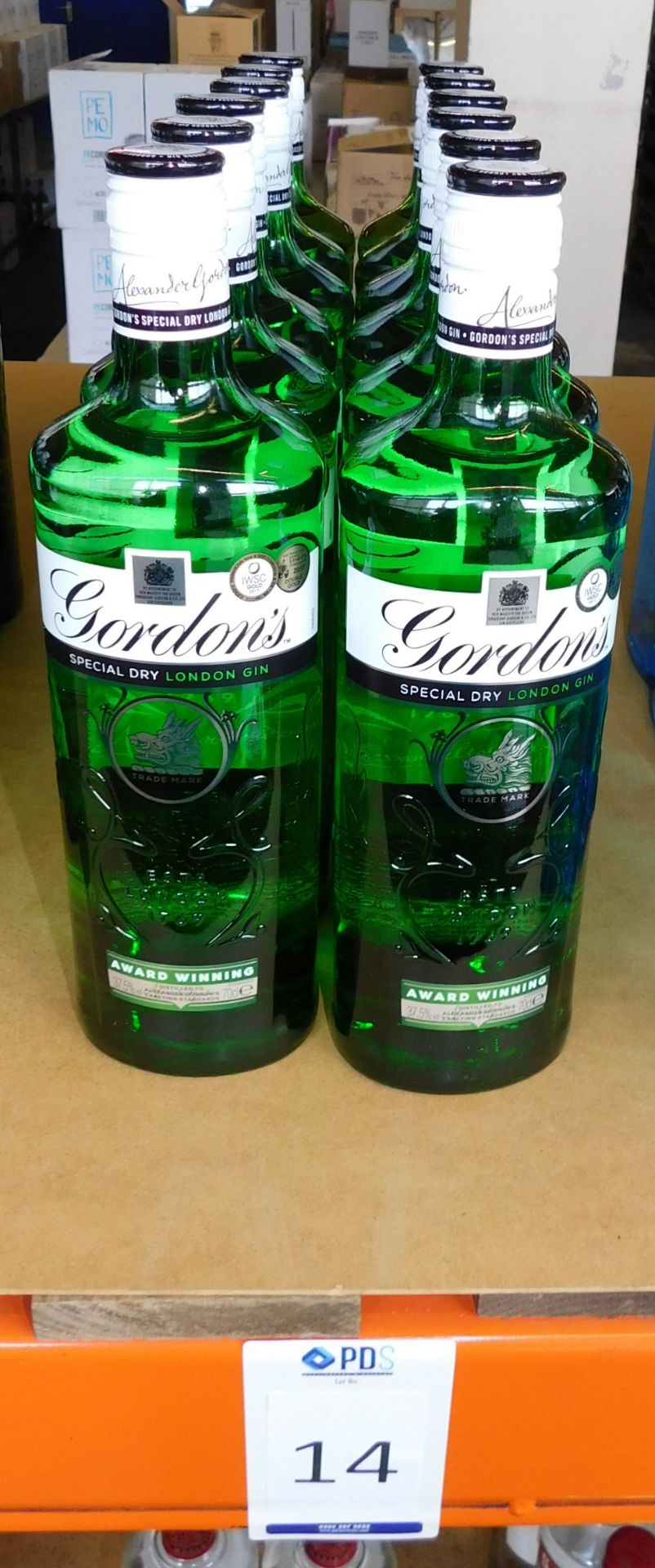 12 Bottles of Gordon’s London Dry Gin, 70cl (Located Stockport – See General Notes for More - Image 2 of 2