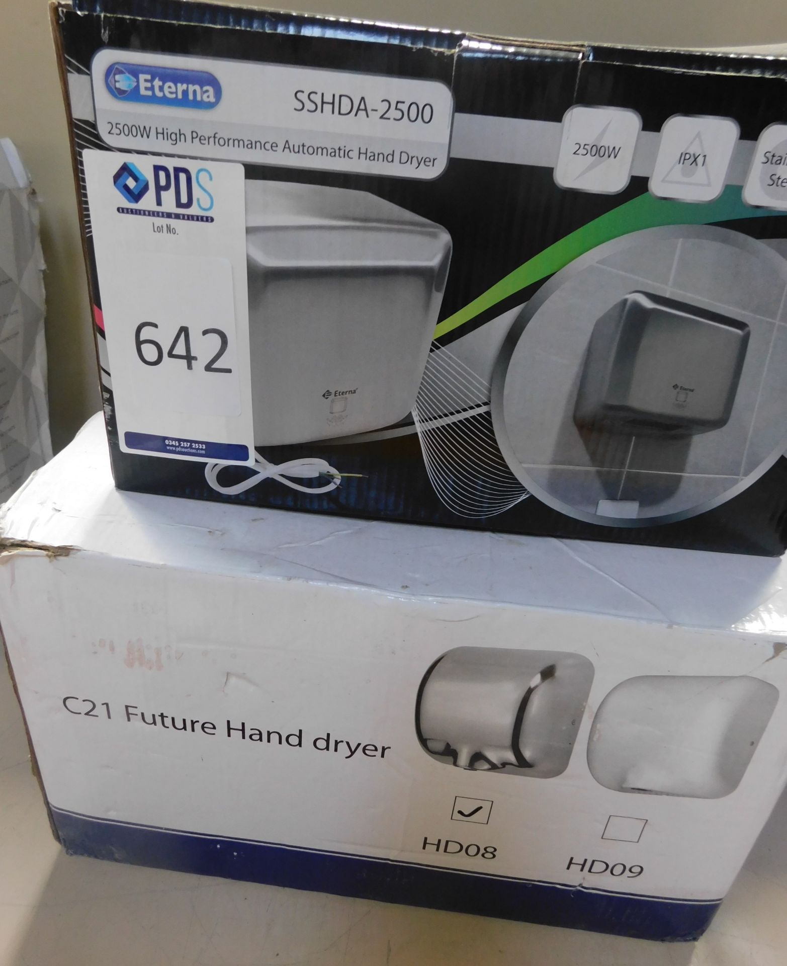 Two New Electric Hand Dryers (Located Brentwood, See General Notes for More Details)