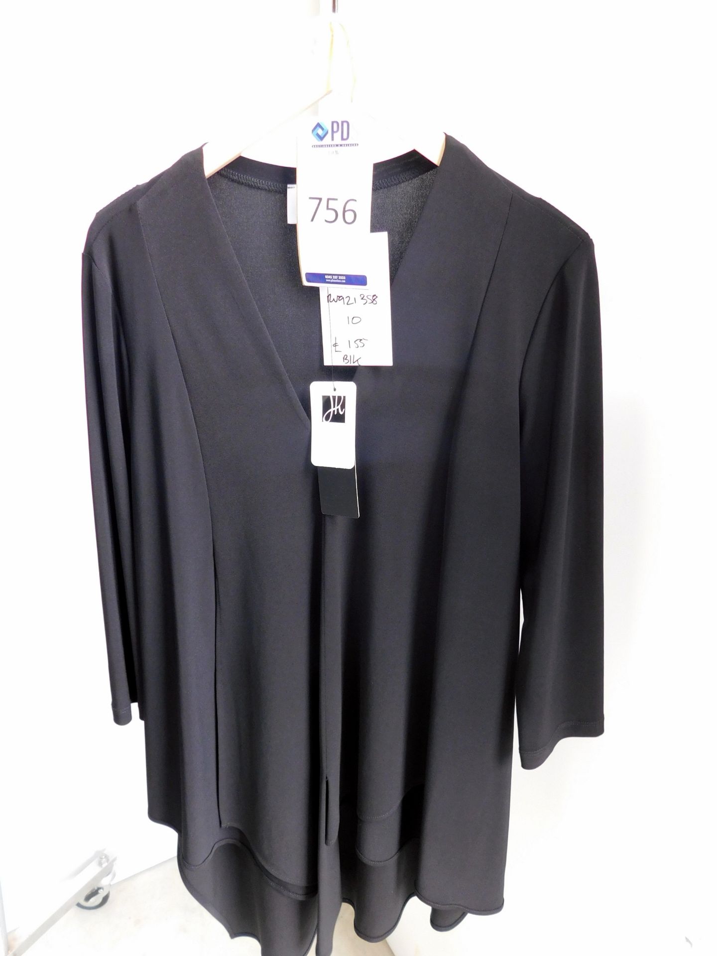 Joseph Ribkoff Top, Style: 161066J, Shade: Black, Size 10 (Located Brentwood, See General Notes
