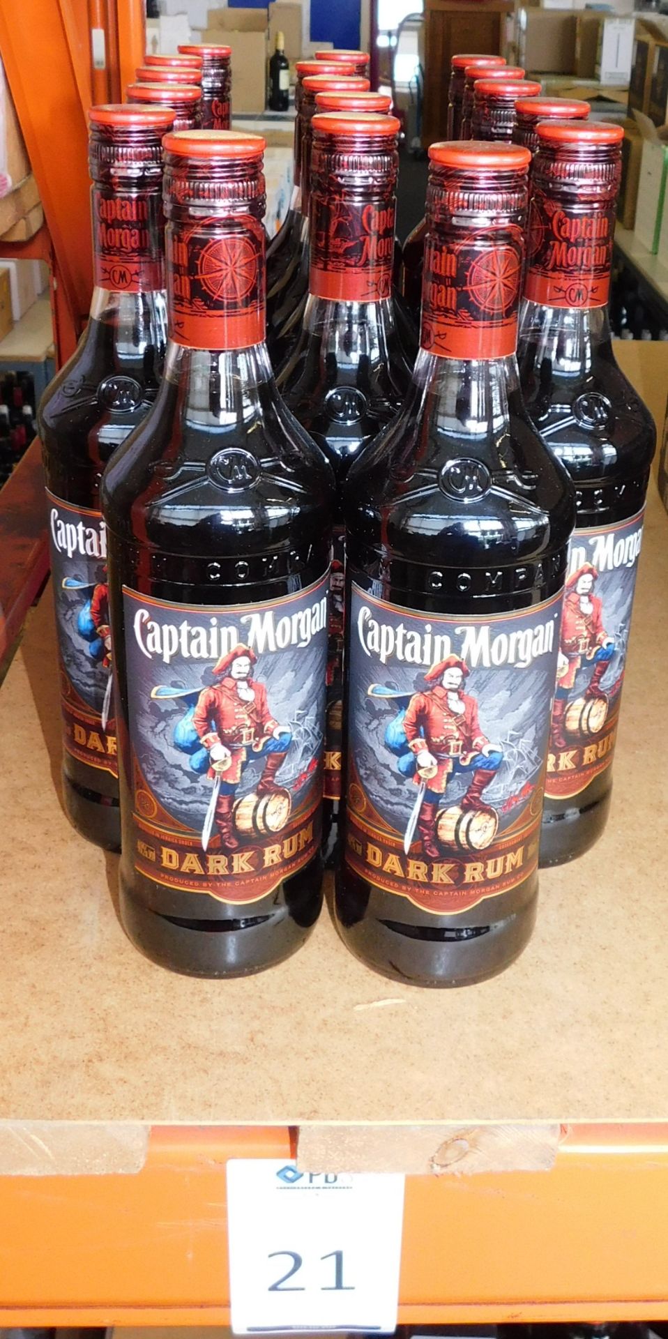 17 Bottles of Captain Morgan Dark Rum, 700ml (Located Stockport – See General Notes for More - Image 2 of 2