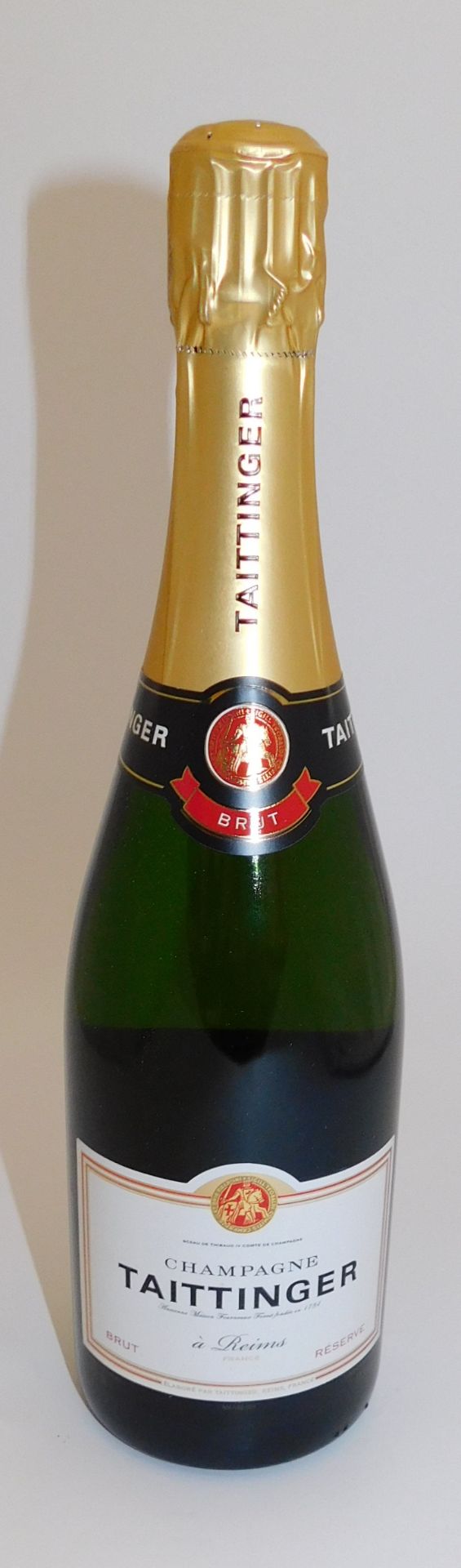 12 Bottles of Tattinger Brut Reserve Champagne, 750ml (Located Stockport – See General Notes for