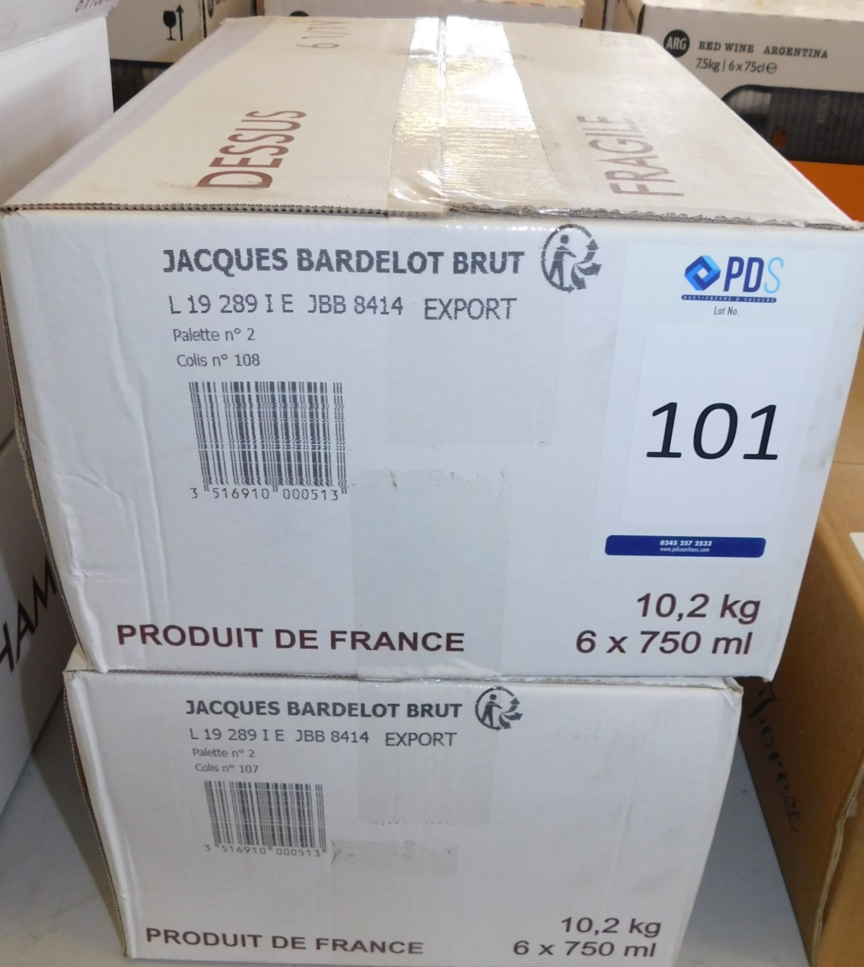 12 Bottles Jacques Bardelot Brut Champagne, 750ml (Located Stockport – See General Notes for More