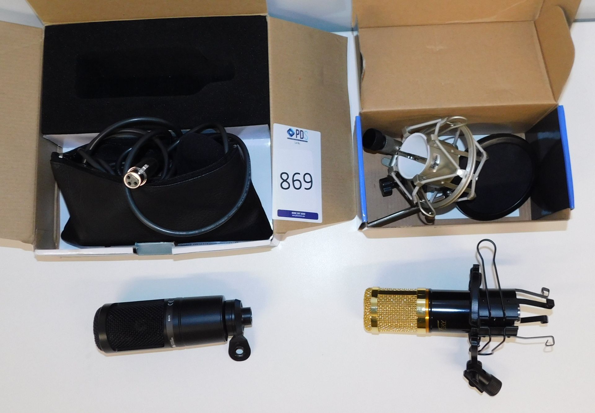 Audio-Technica P48 Cardioid Condenser Microphone & BTSKY Microphone (Located Manchester – See